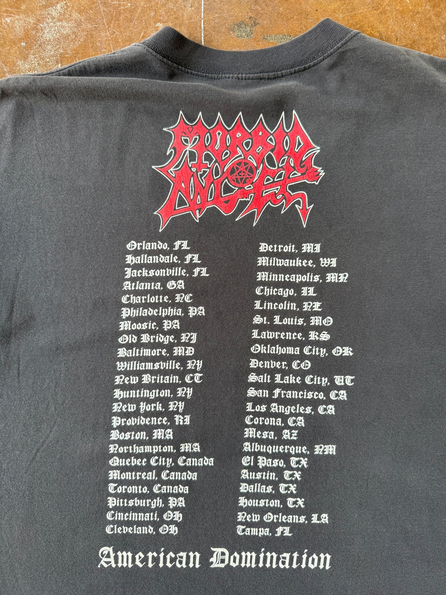 1999 Morbid Angel "american domination" tour shirt (XL)