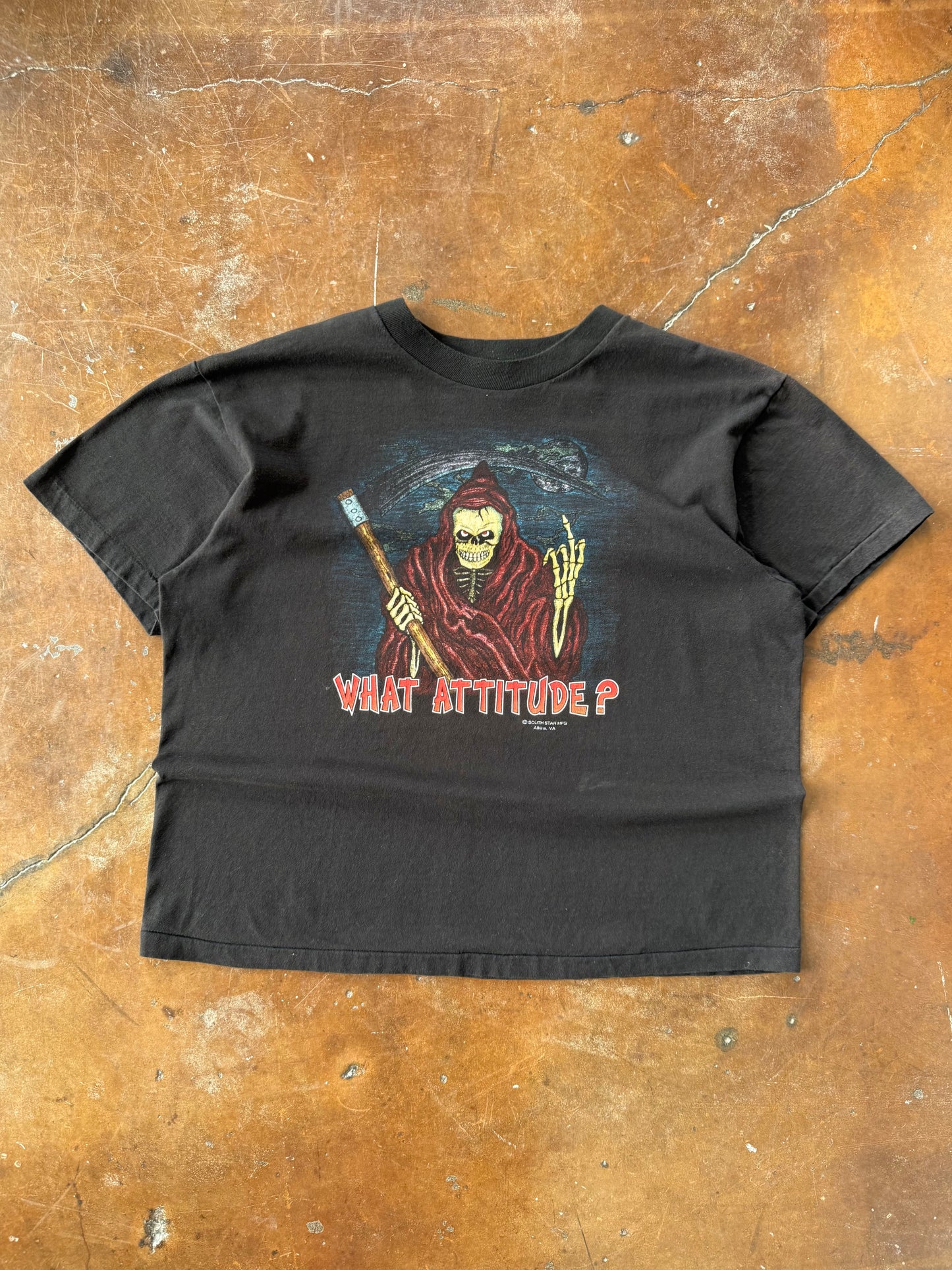 90s Grim Reaper "what attitude" shirt (XL)