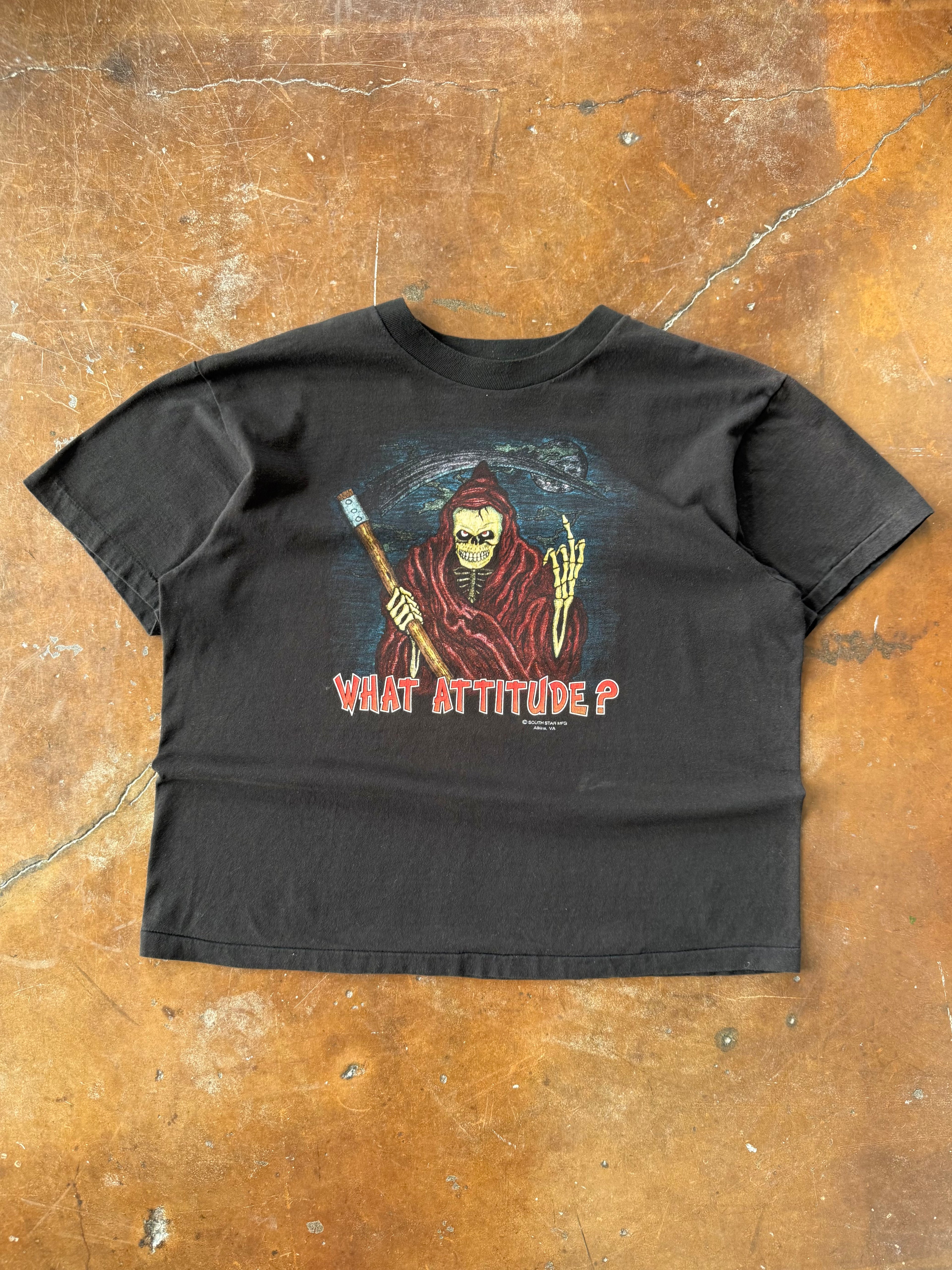 90s Grim Reaper "what attitude" shirt (XL)