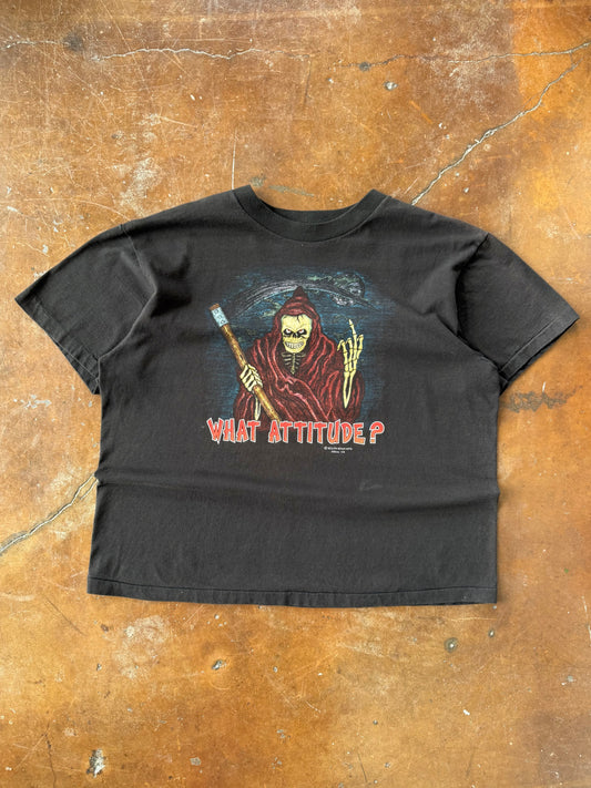 90s Grim Reaper "what attitude" shirt (XL)
