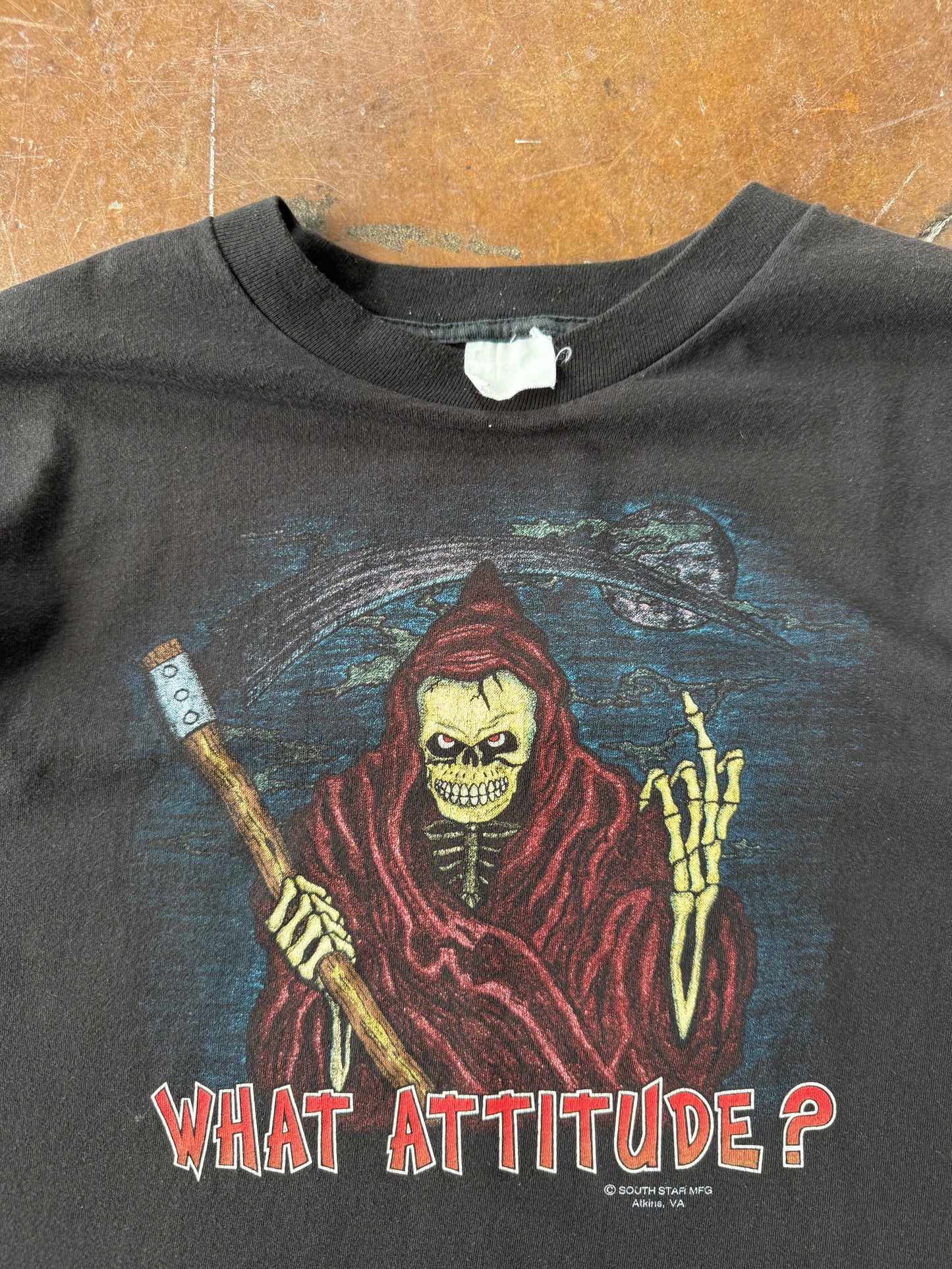 90s Grim Reaper "what attitude" shirt (XL)