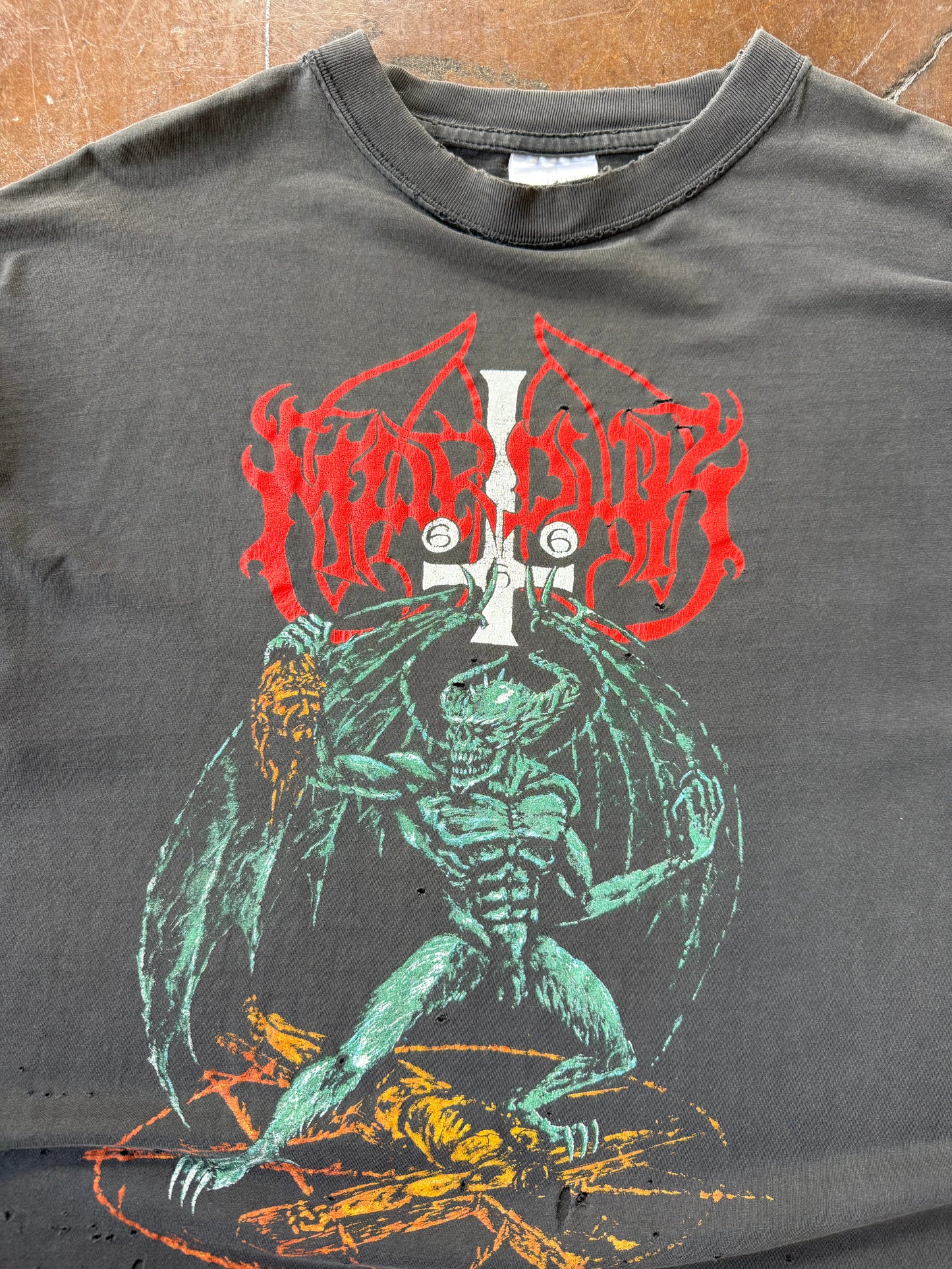 90s Marduk "slay the nazarene" metal band shirt (XL)