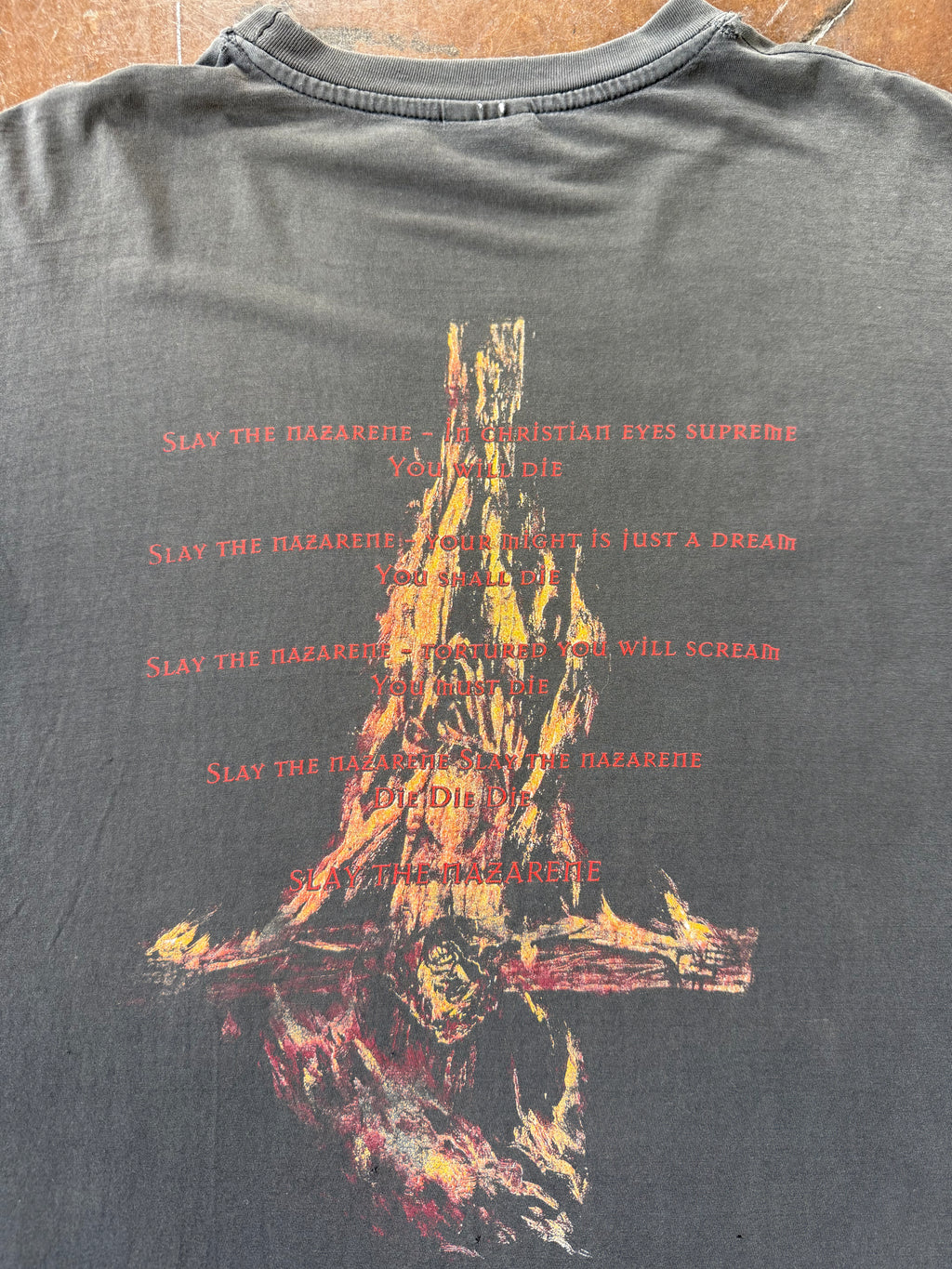 90s Marduk "slay the nazarene" metal band shirt (XL)