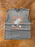 2001 faded Harley Davidson "fat boy" cut-off shirt (XL)