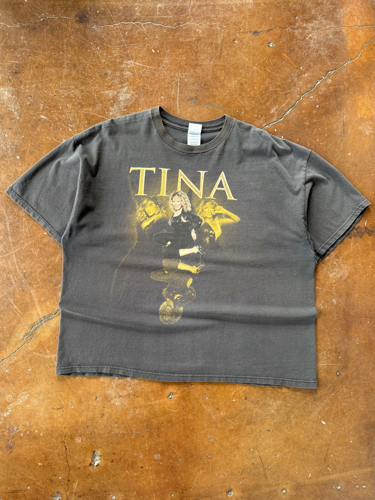 2000s Tina Turner "live in concert" shirt (XXL)