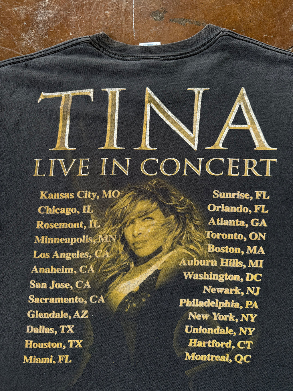 2000s Tina Turner "live in concert" shirt (XXL)
