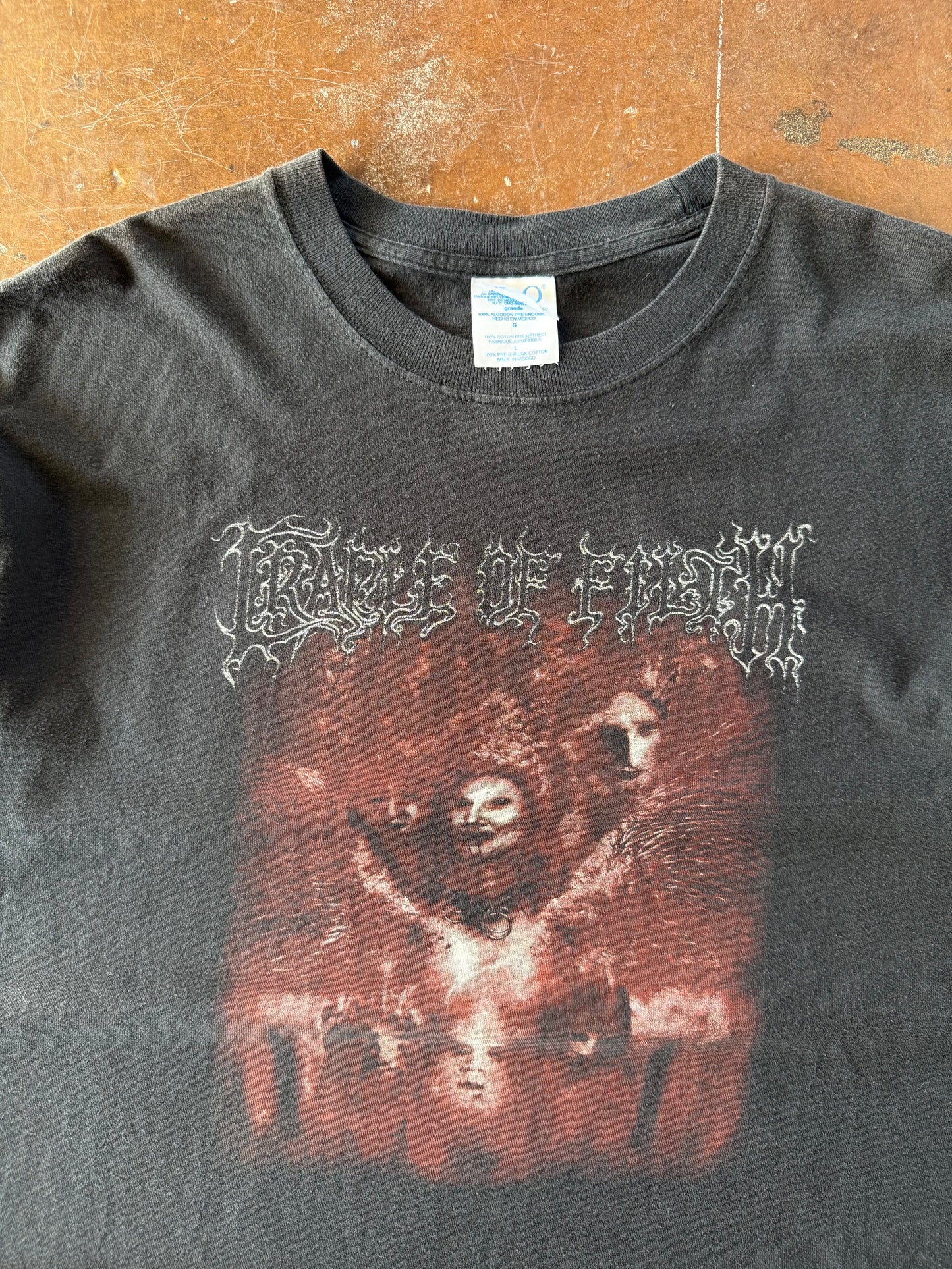 2003 Cradle of Filth "bleeding across america" tour band shirt (LARGE)