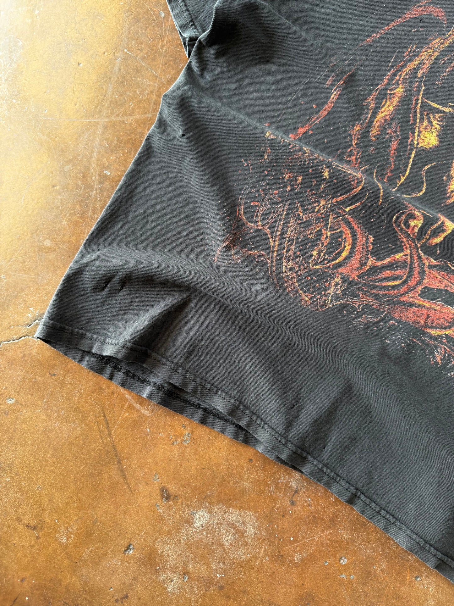 2002 faded Cradle of Filth "lovecraft and witch hearts" band shirt (XL)