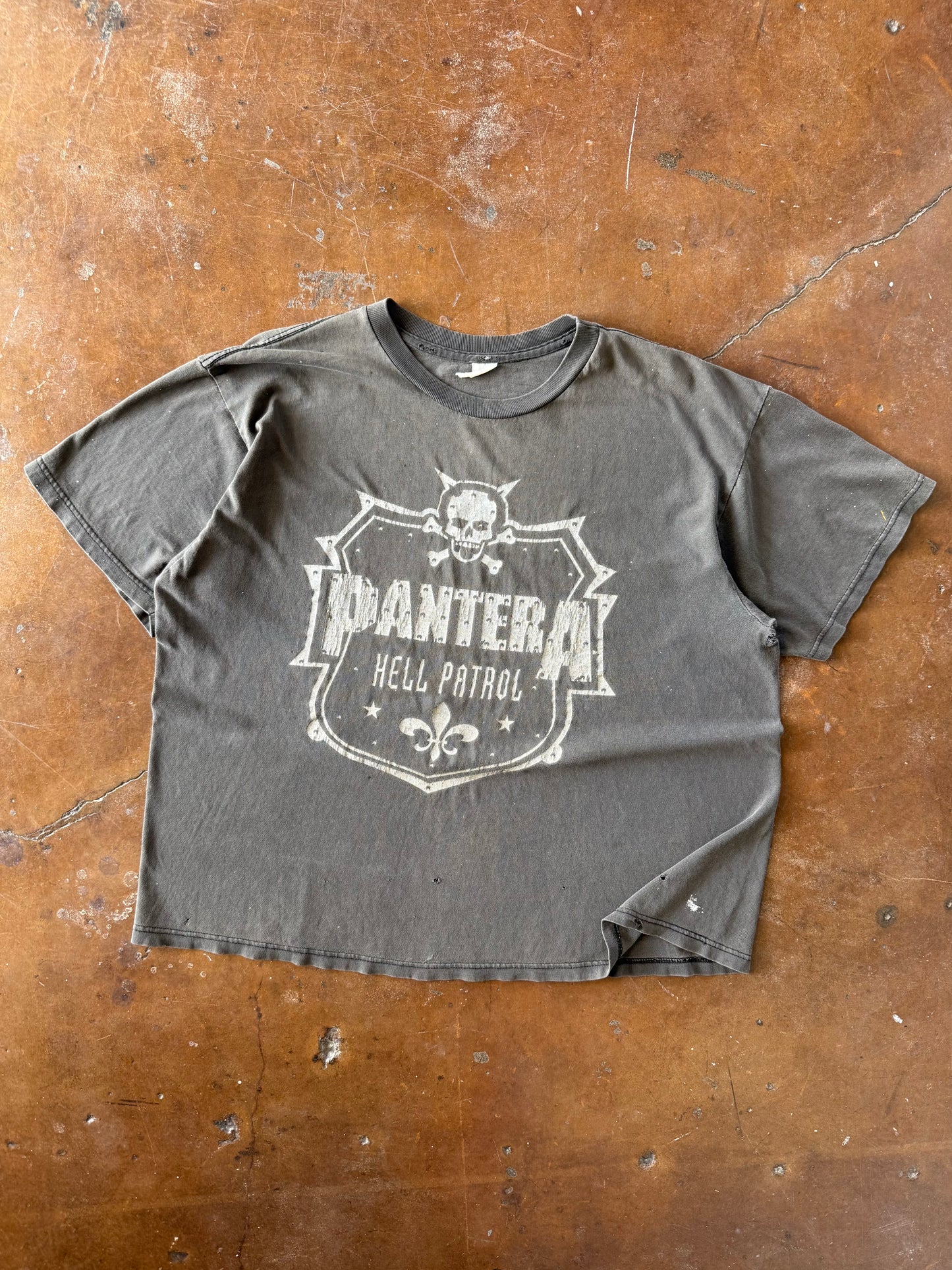 90s faded Pantera "hell patrol" band shirt (XL)