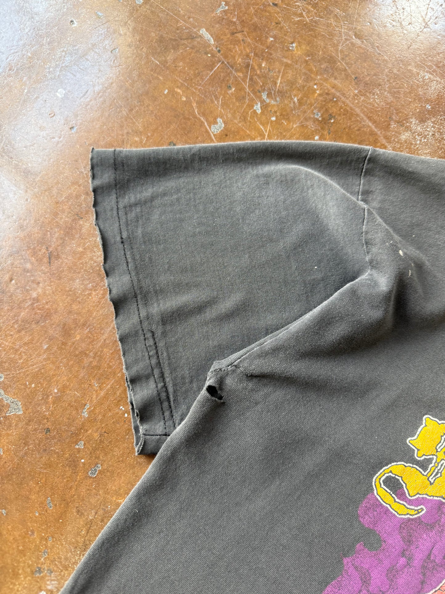 90s faded & lightly distressed Black Sabbath "demon baby" band shirt (LARGE)