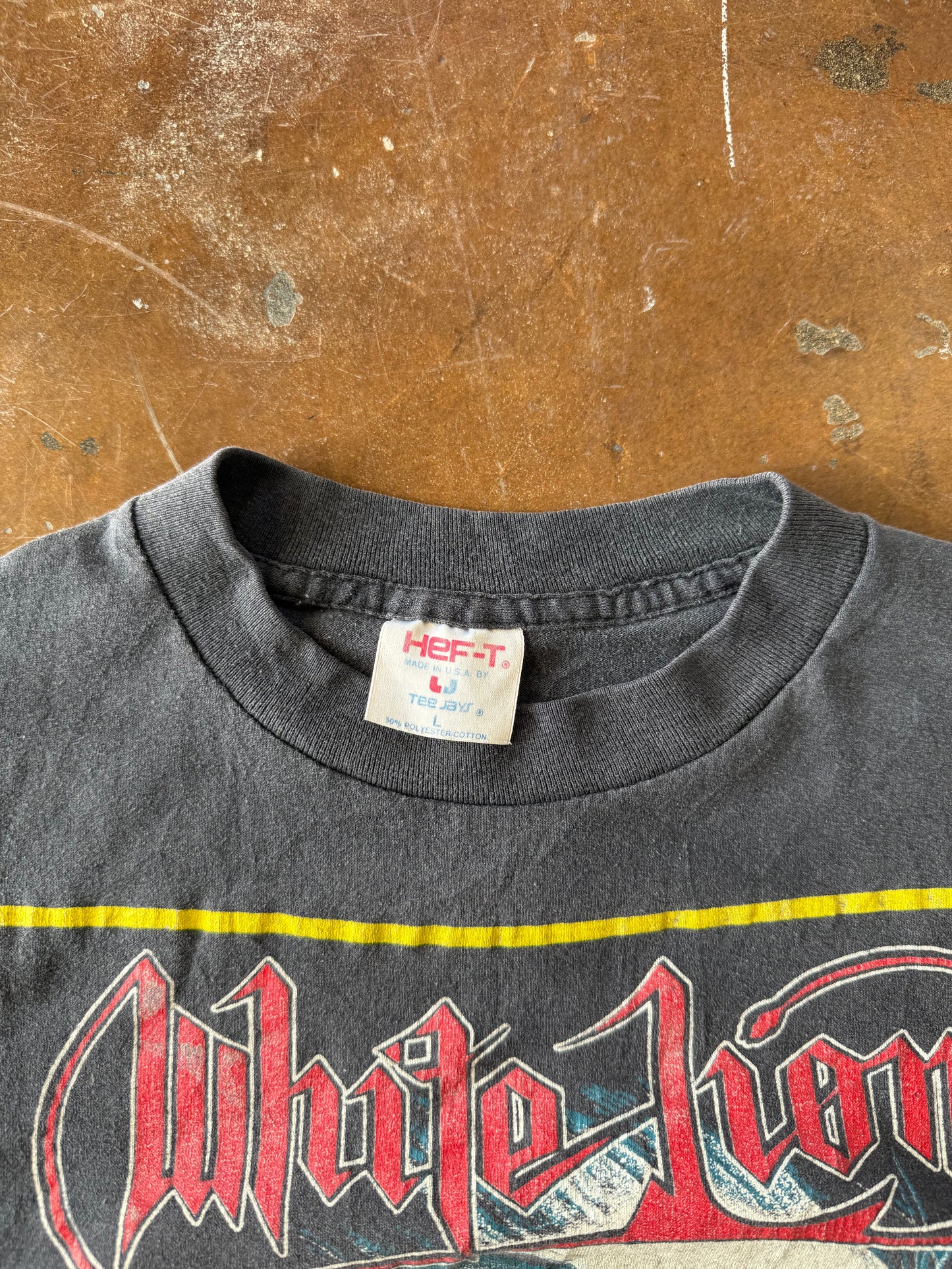 90s White Lion "backstage" band shirt (LARGE)