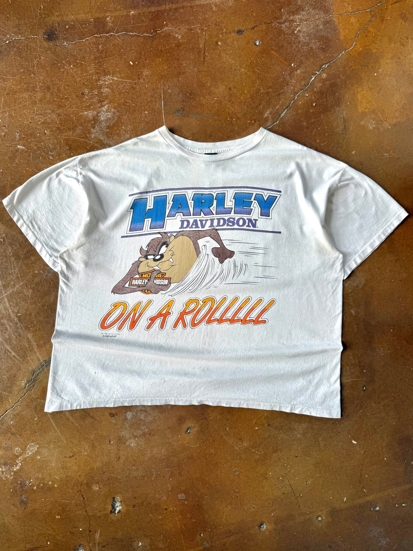 1993 Harley Davidson Taz Looney Tunes biker shirt (XL)
