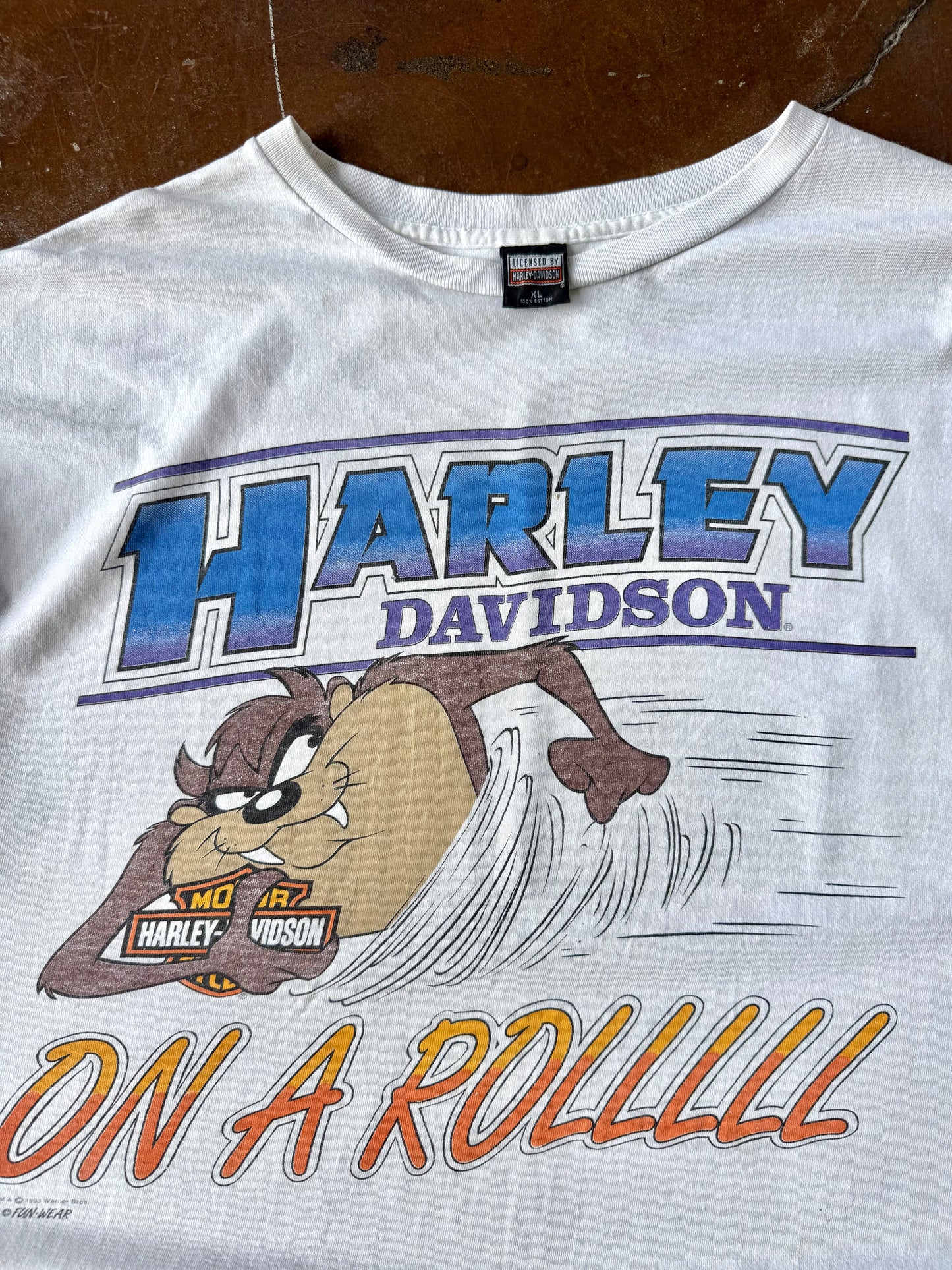 1993 Harley Davidson Taz Looney Tunes biker shirt (XL)