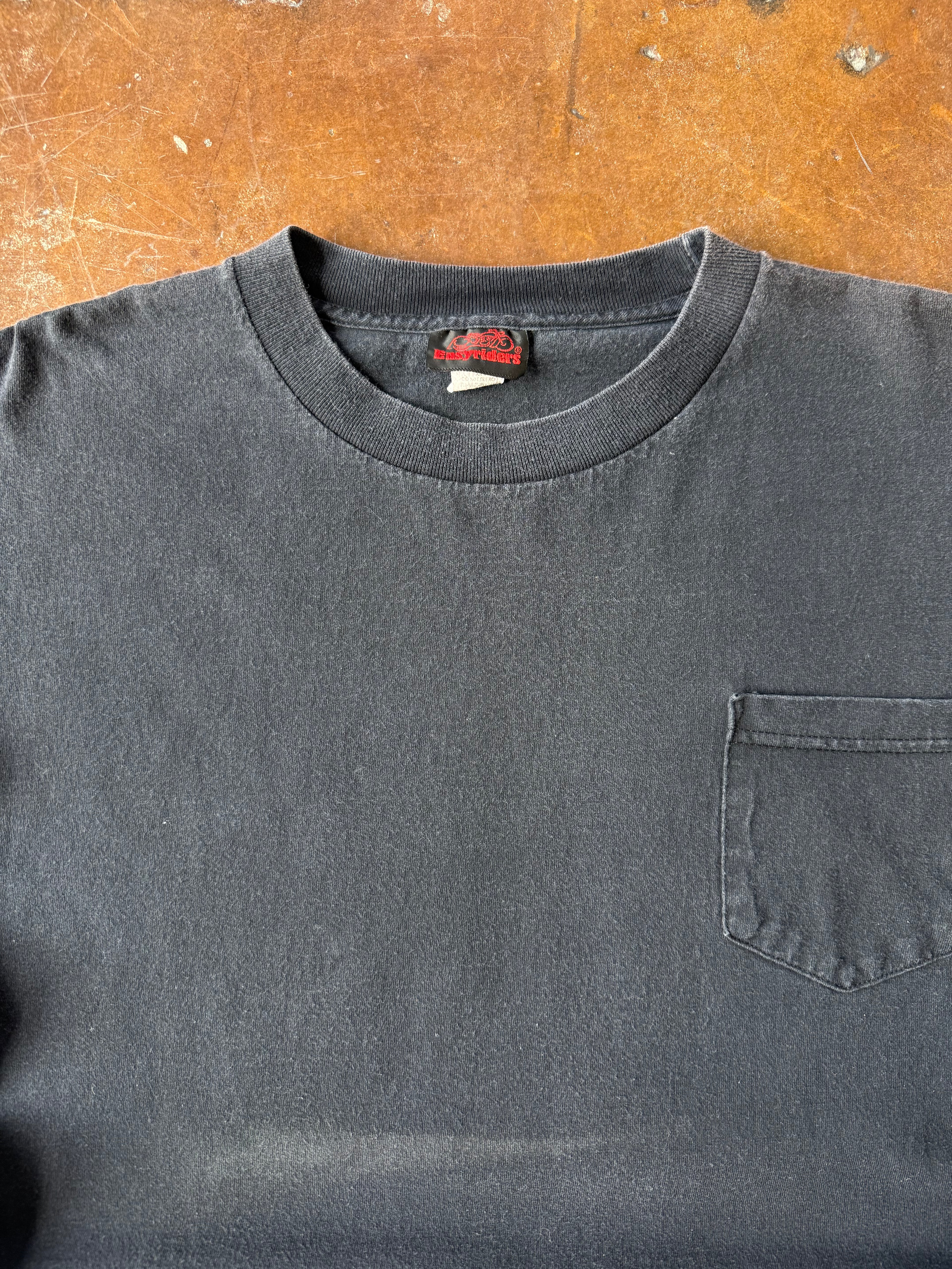 2000s Easyriders "flame skull" longsleeve shirt (XXL)