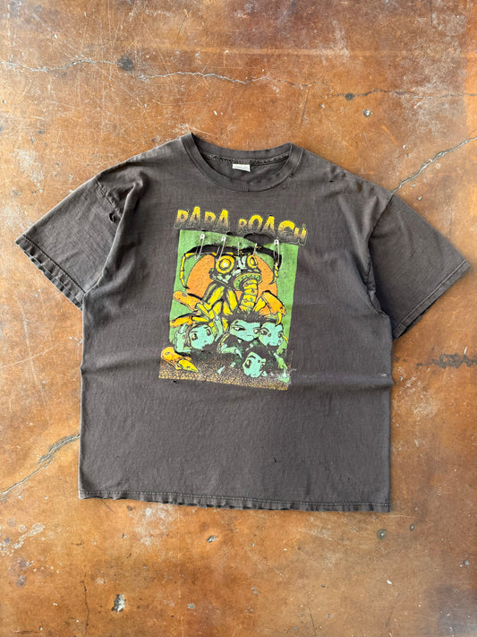 90s heavily distressed Papa Roach band shirt (XXL)