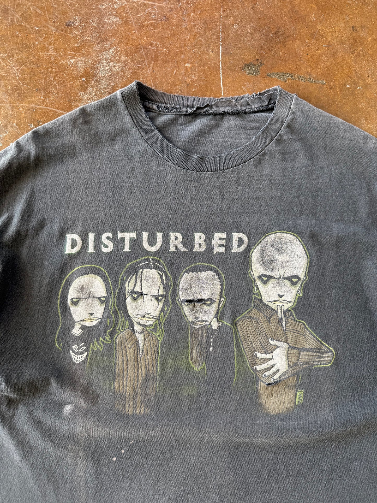 2001 faded Disturbed band shirt (XL)