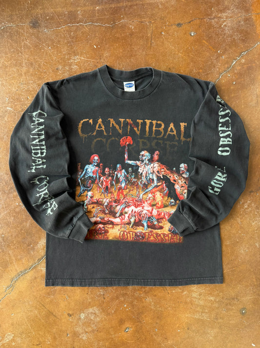 2002 Cannibal Corpse "infesting america" band longsleeve shirt (LARGE)