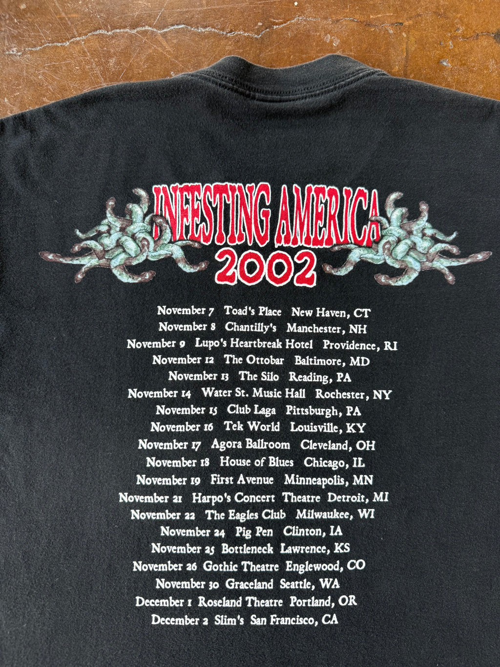 2002 Cannibal Corpse "infesting america" band longsleeve shirt (LARGE)