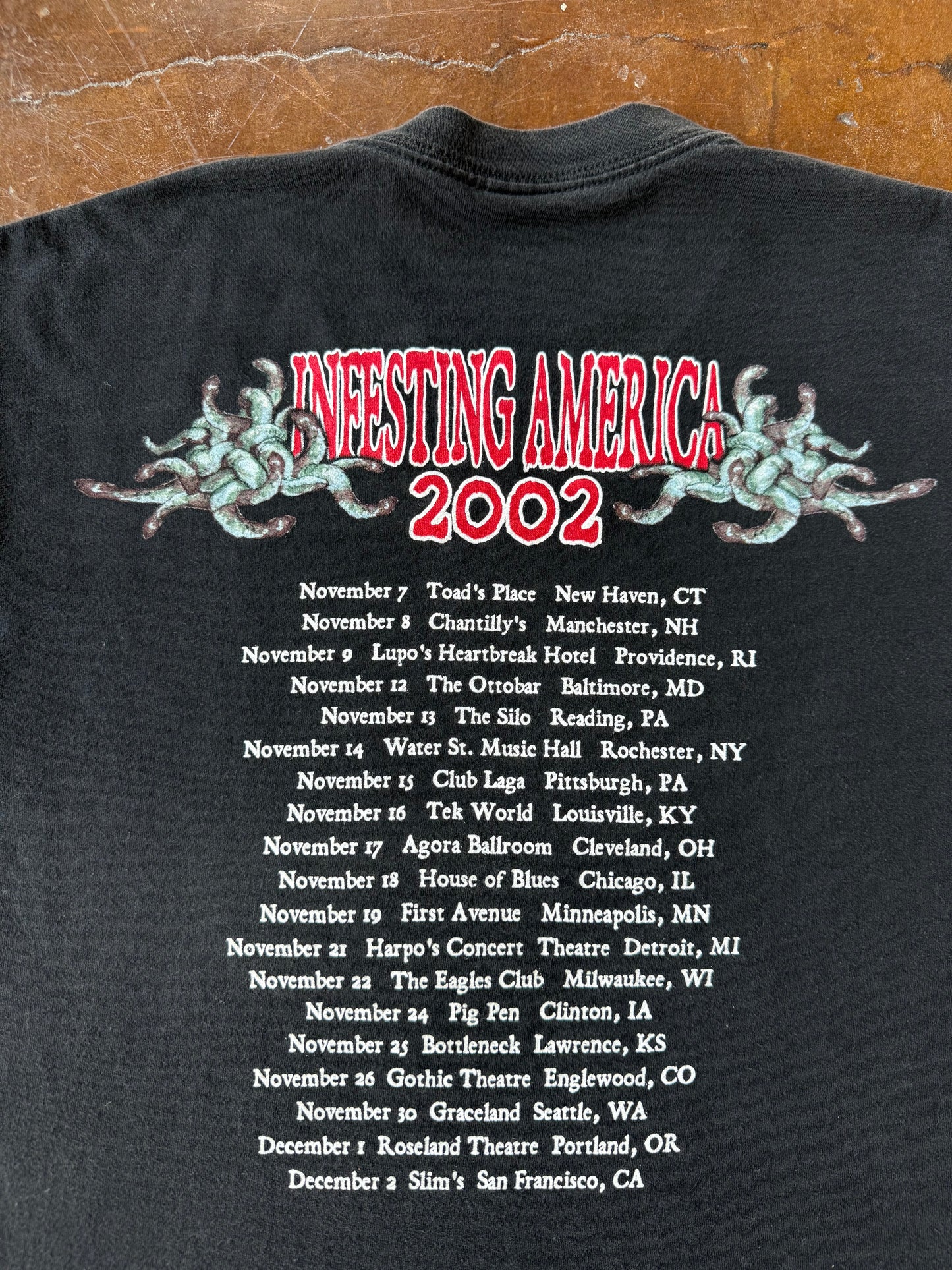 2002 Cannibal Corpse "infesting america" band longsleeve shirt (LARGE)