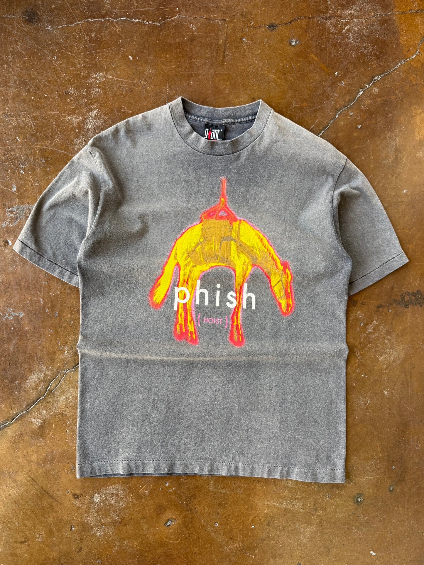 1994 faded Phish "hoist" tour shirt (LARGE)