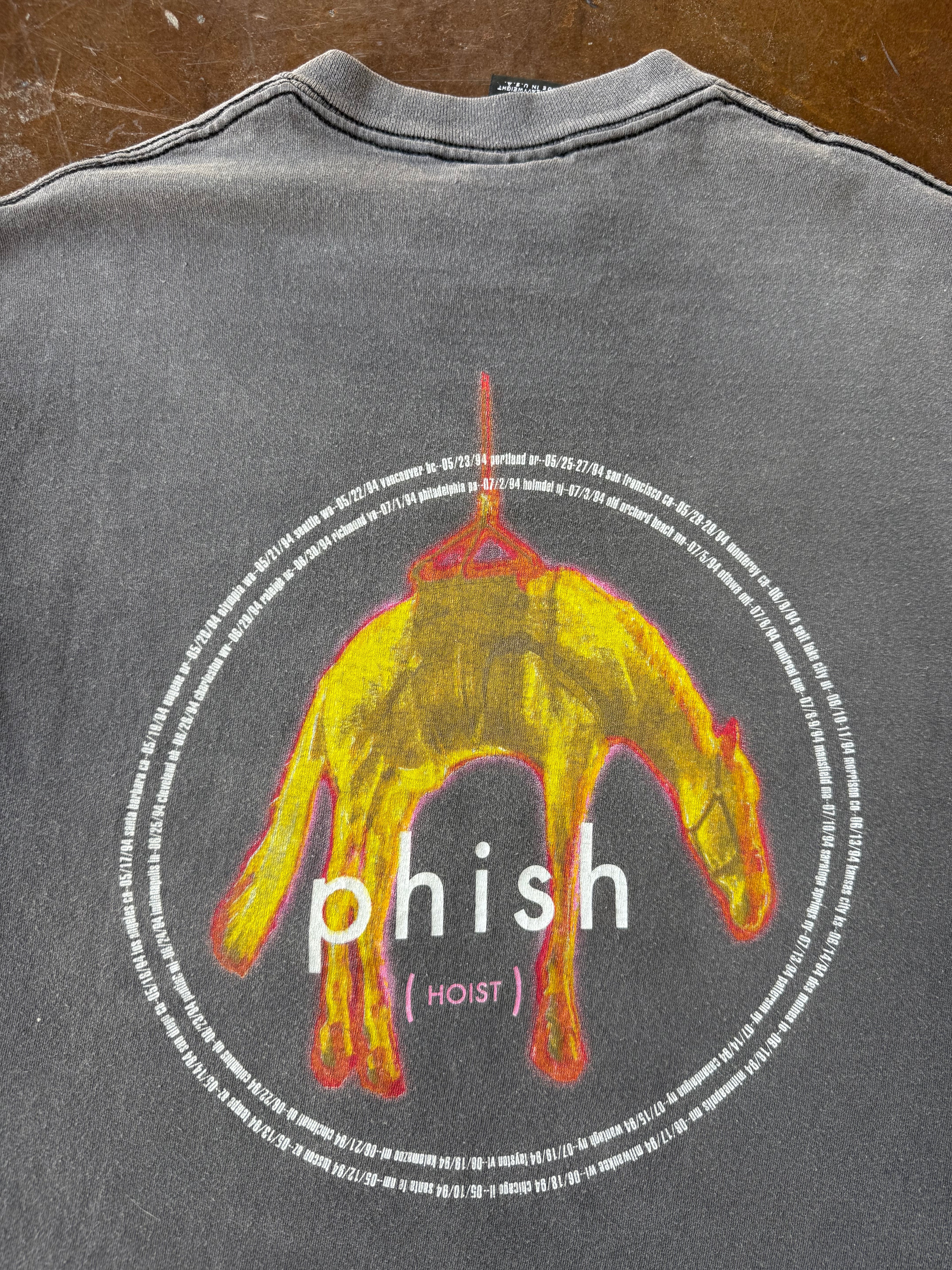 1994 faded Phish "hoist" tour shirt (LARGE)
