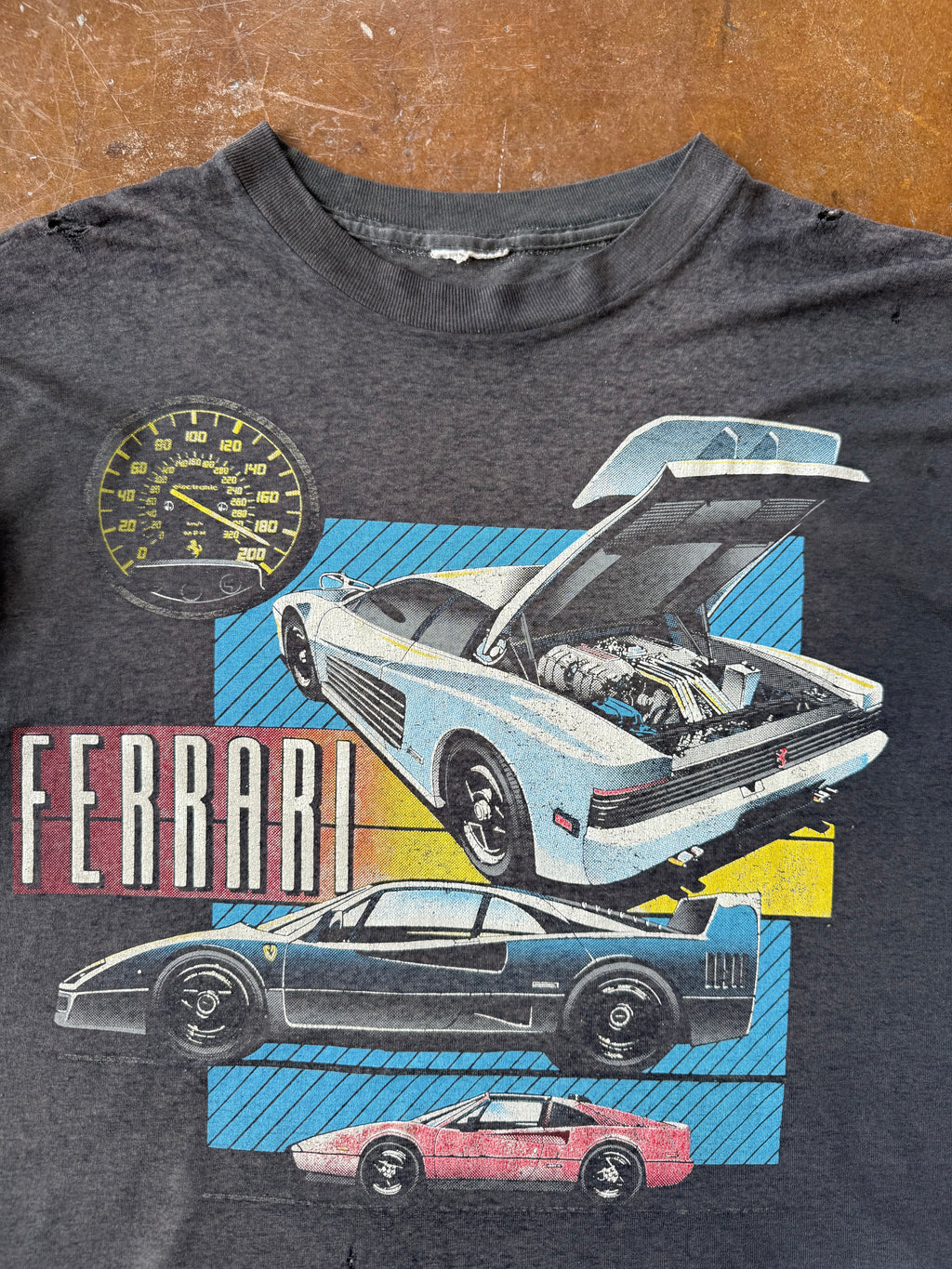 90s Classic Cars Ferrari shirt (XL)