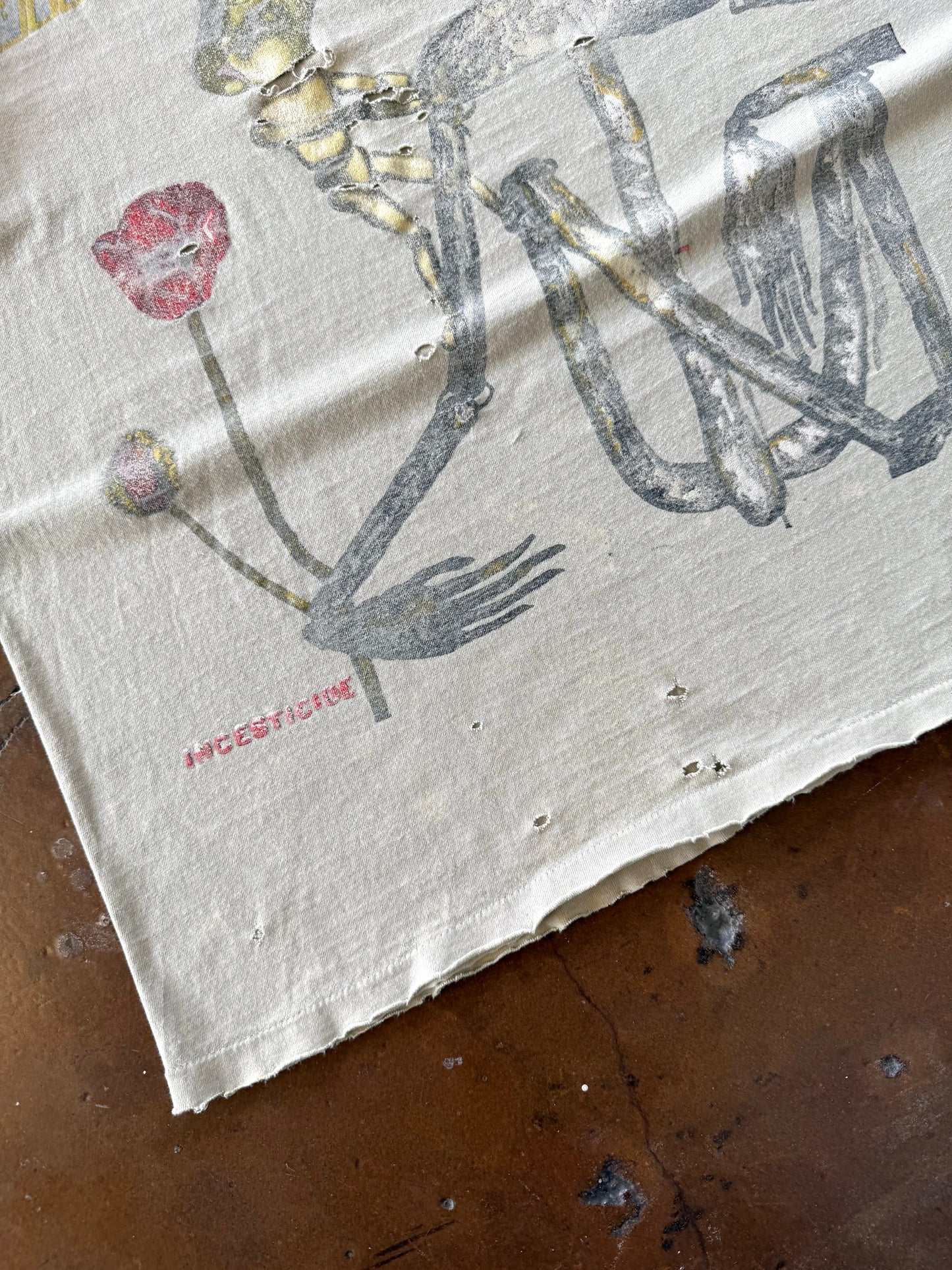 1993 heavily distressed & faded Nirvana "Incesticide" band shirt (XL)