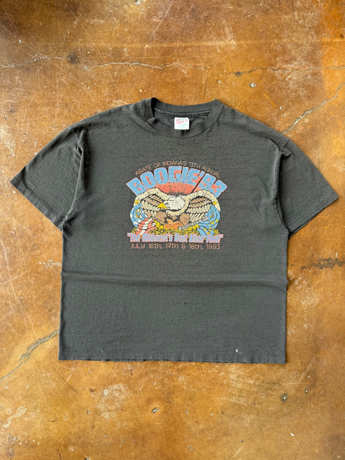 1993 Biker eagle "boogie fest" shirt (XXL)
