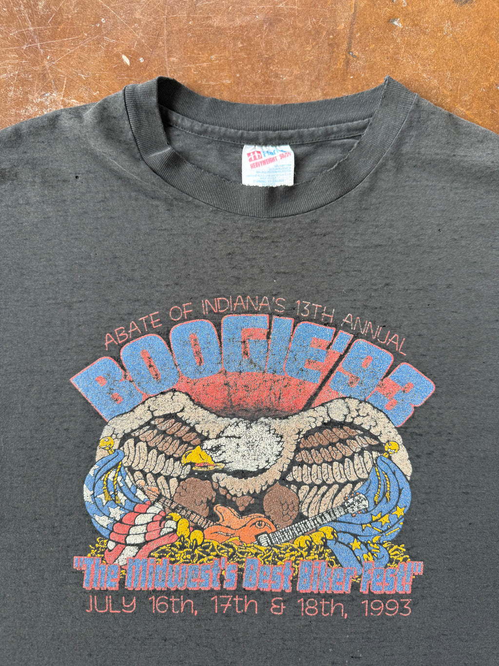 1993 Biker eagle "boogie fest" shirt (XXL)