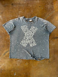 90s faded & distressed X "skull pile" shirt (XL)
