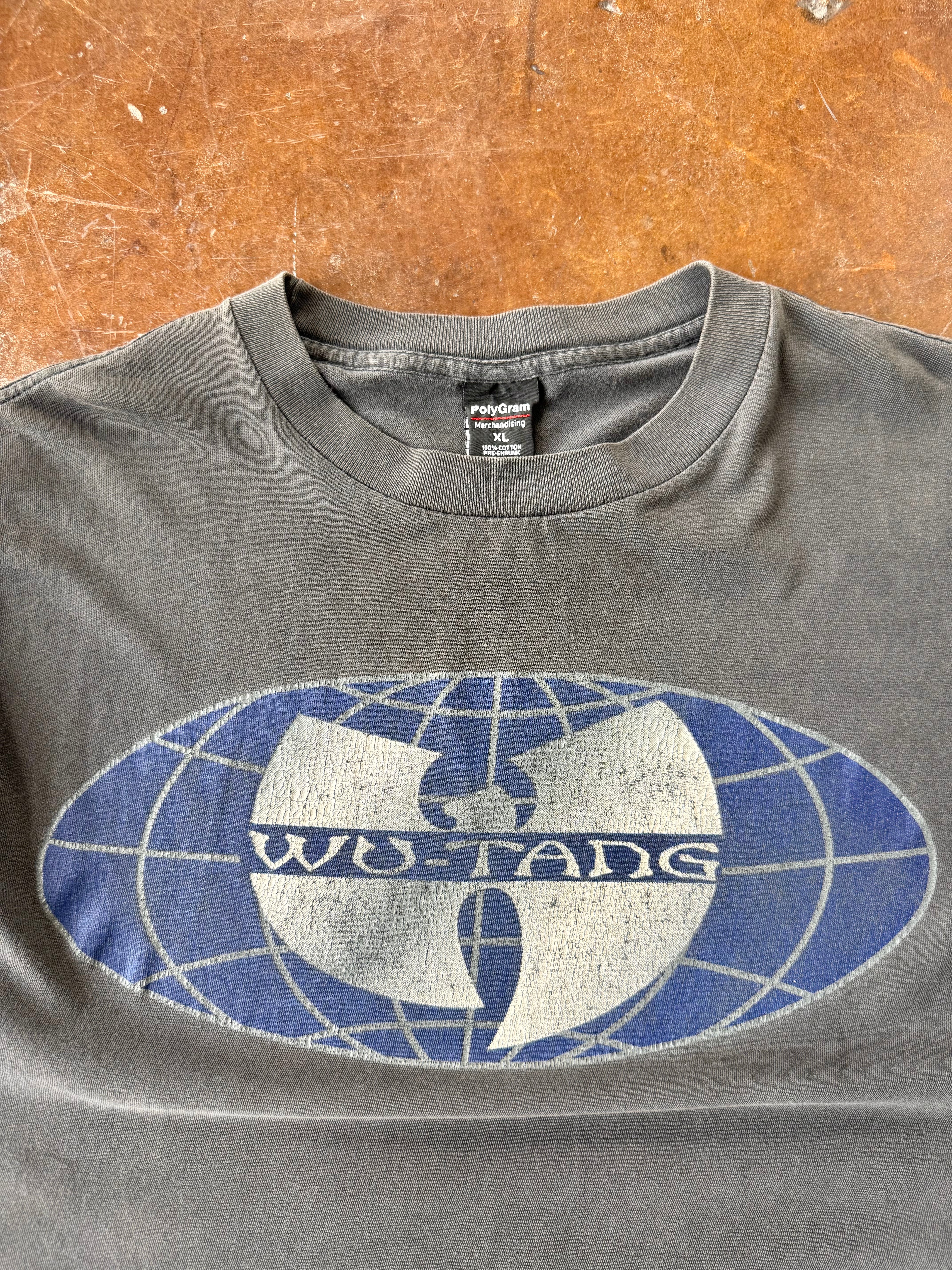 1997 faded Wu-Tang Clan "globe" rap shirt (XL)