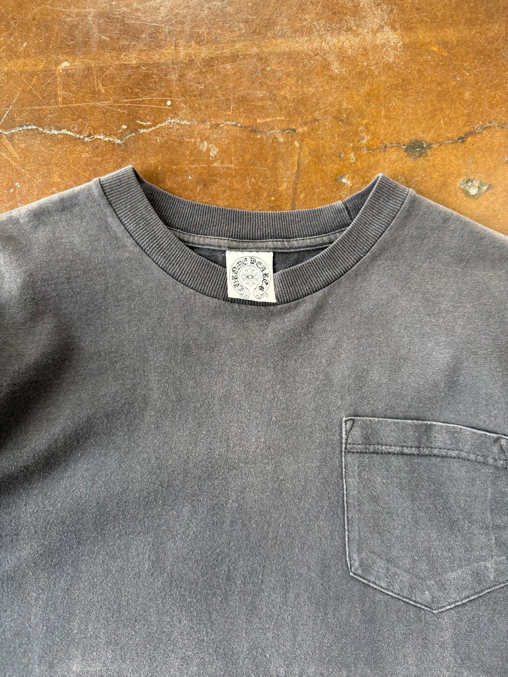 90s lightly faded Chrome Hearts "foti" pocket shirt (MEDIUM)