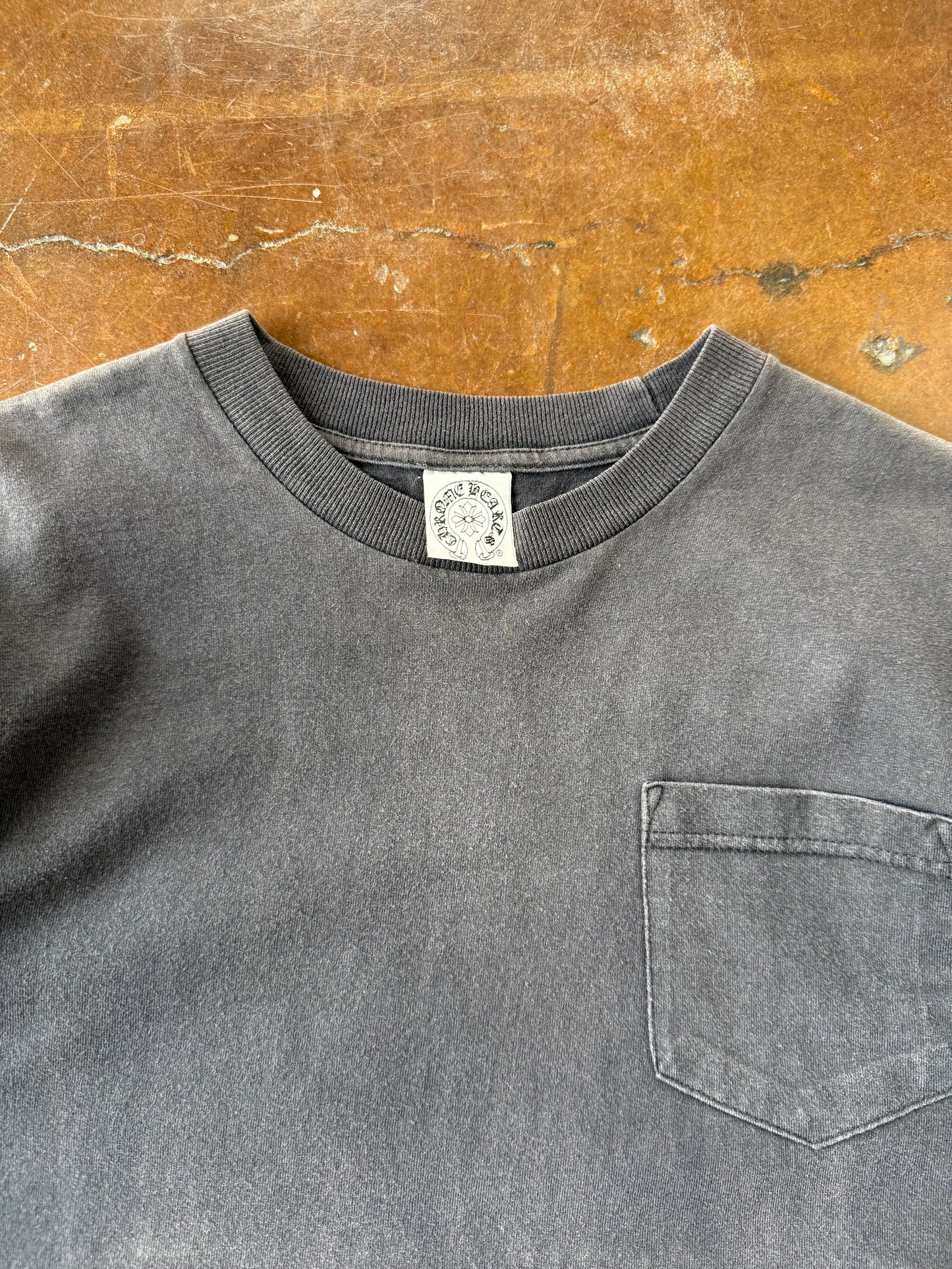 90s lightly faded Chrome Hearts "foti" pocket shirt (MEDIUM)