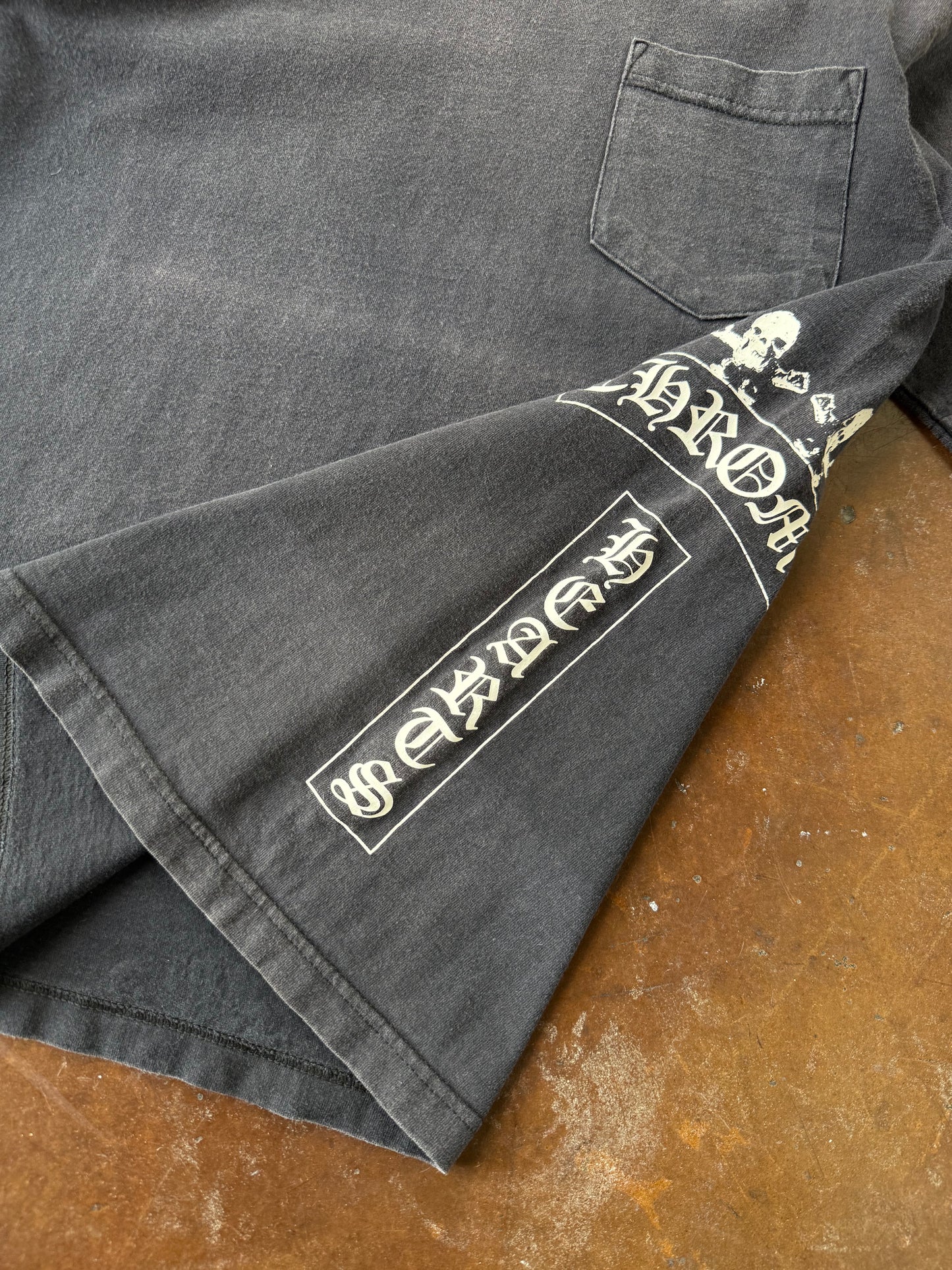 90s lightly faded Chrome Hearts "foti" pocket shirt (MEDIUM)