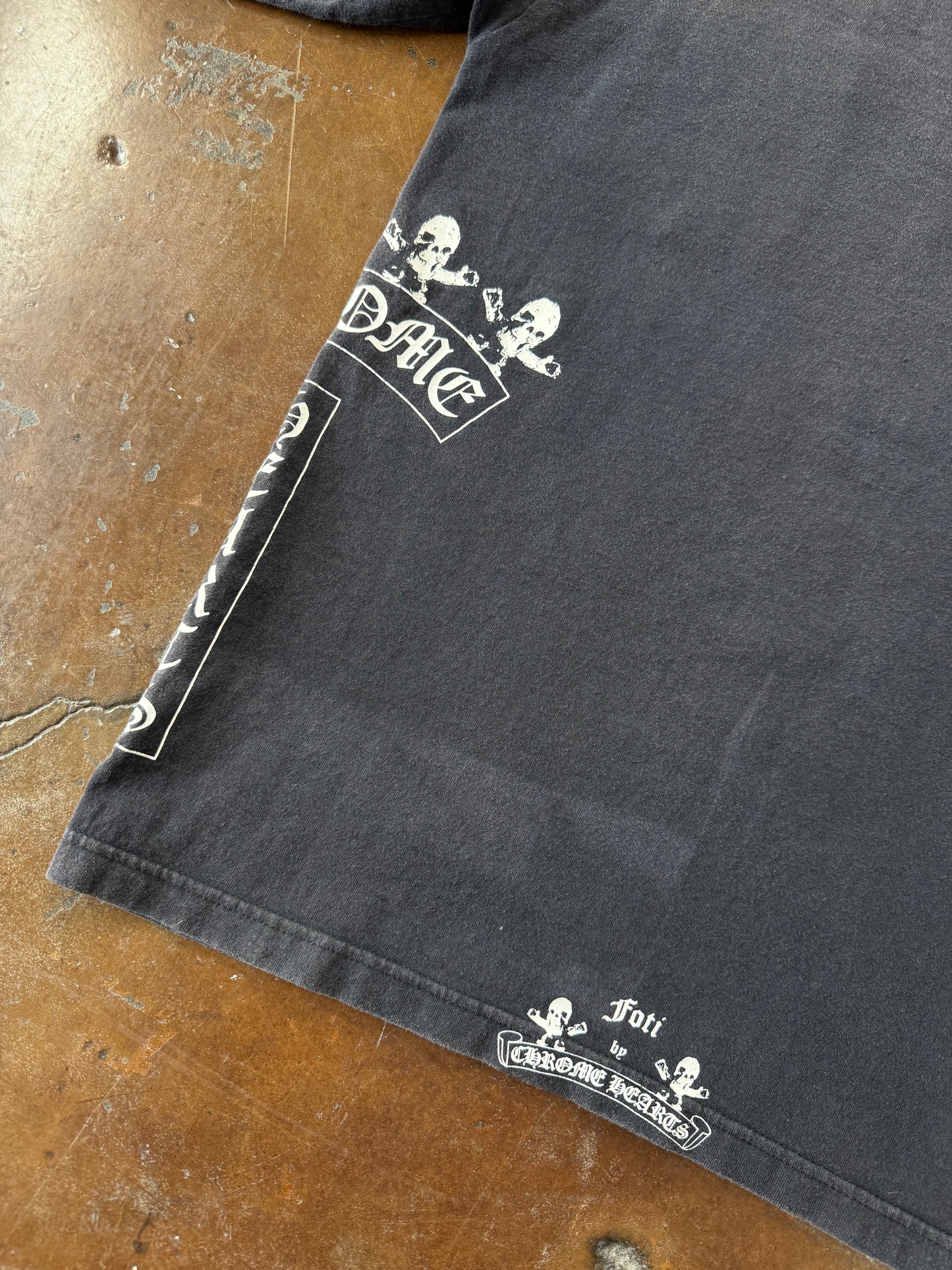 90s lightly faded Chrome Hearts "foti" pocket shirt (MEDIUM)