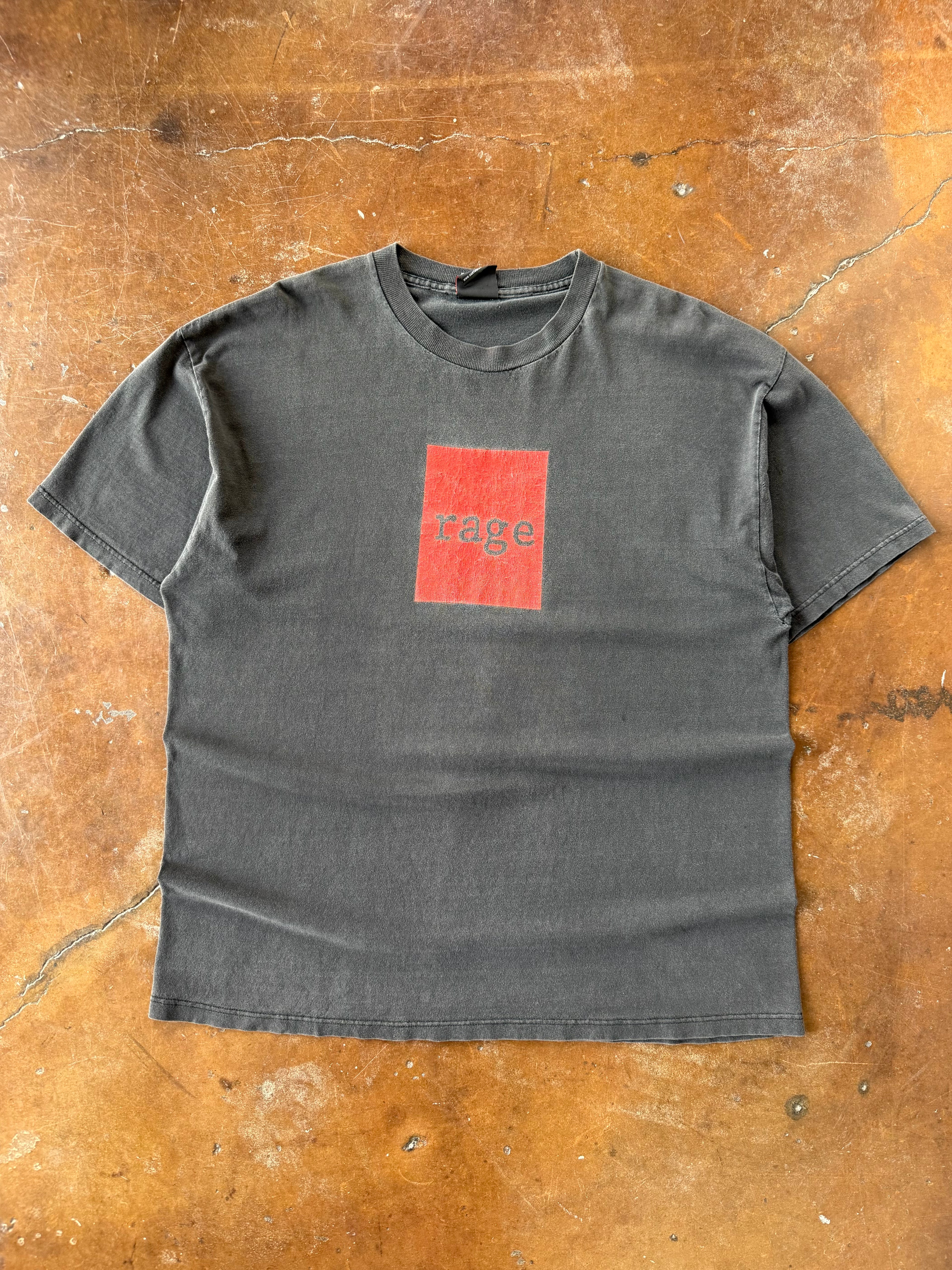 90s lightly faded Rage Against the Machine "guerilla radio" band shirt (XL)