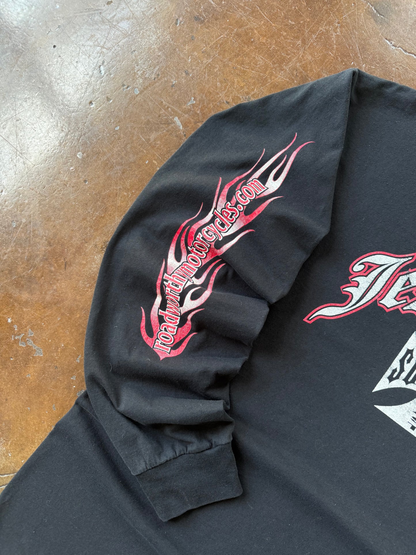 2000s West Coast Suckers "jesse who!" biker parody longsleeve shirt (XL)
