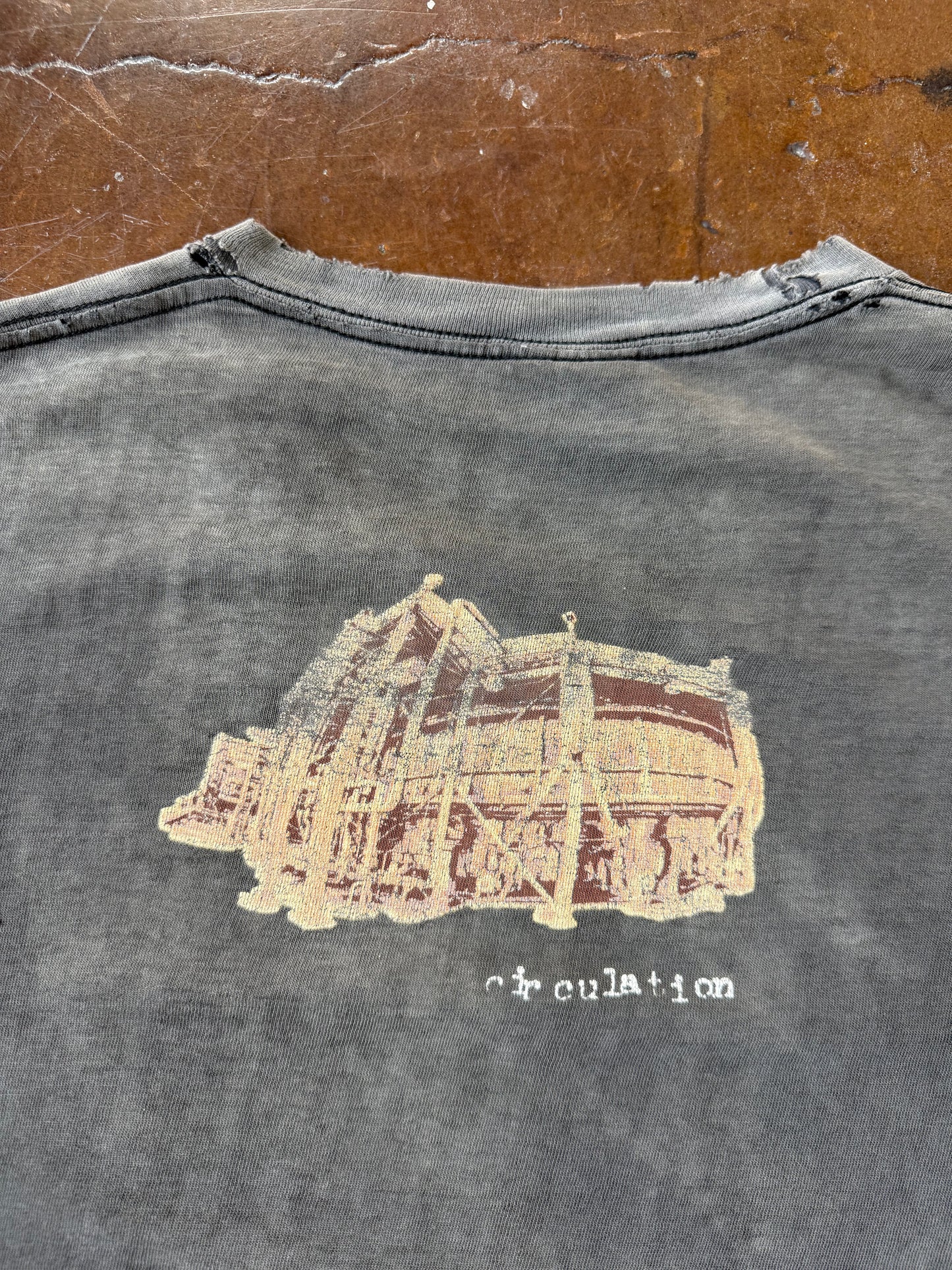 90s faded Pearl Jam "two-headed child" band shirt (XL)