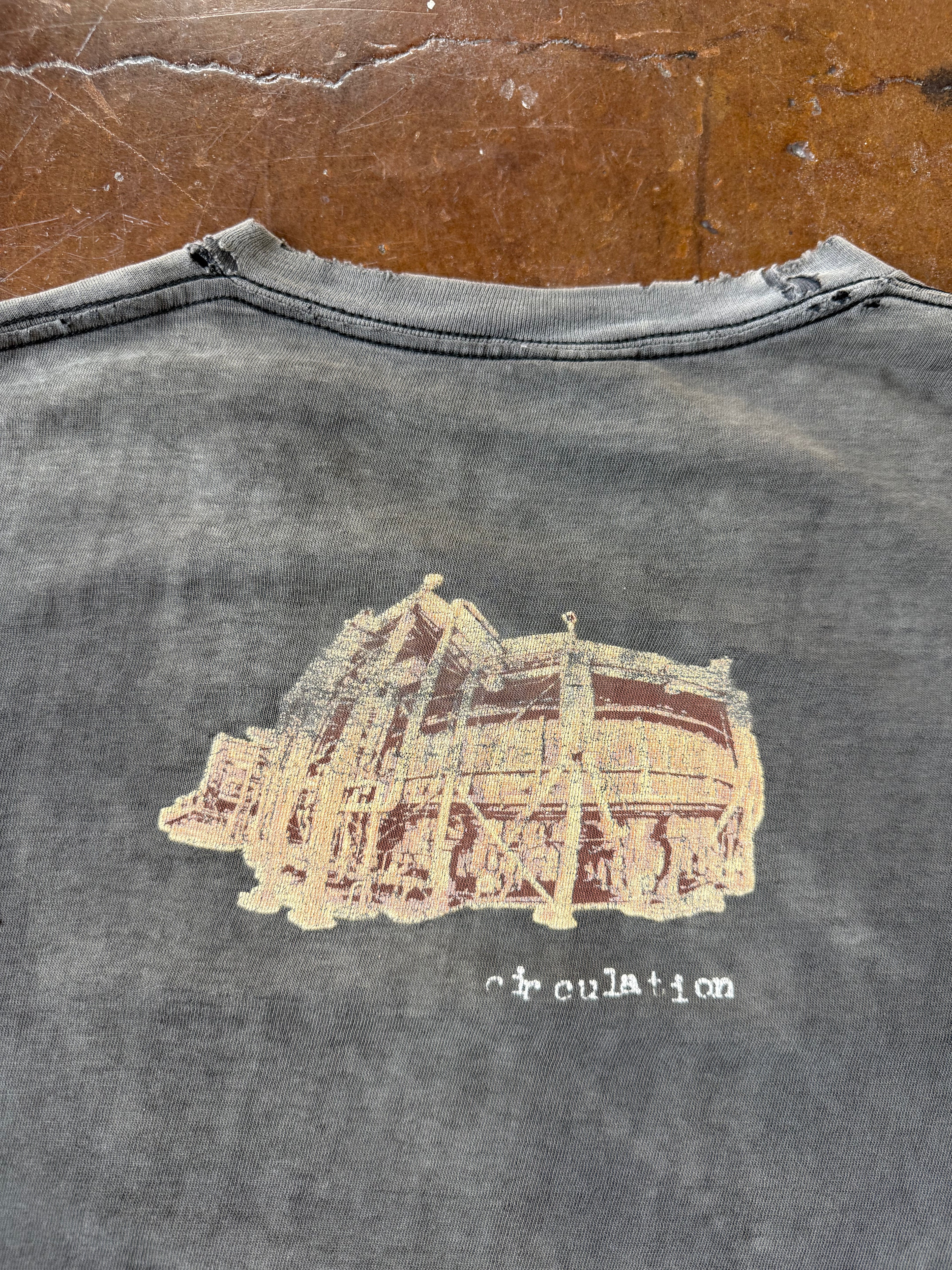 90s faded Pearl Jam "two-headed child" band shirt (XL)