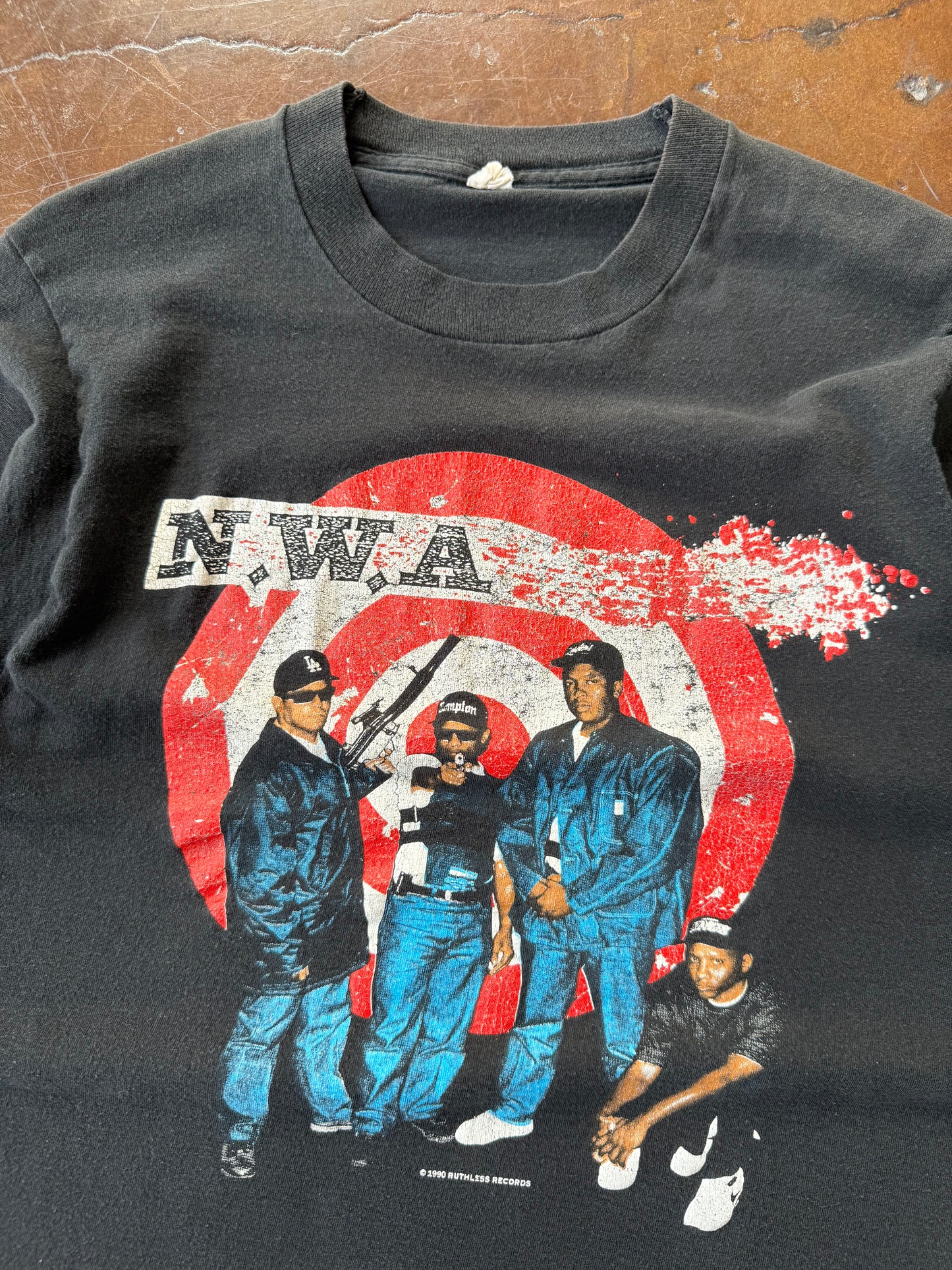 1990 NWA "just don't bite it" rap shirt (LARGE)