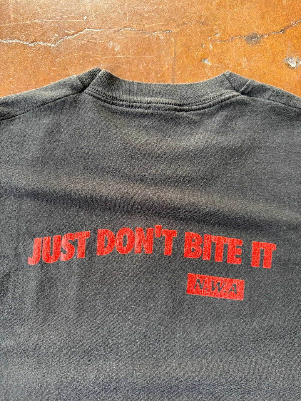 1990 NWA "just don't bite it" rap shirt (LARGE)