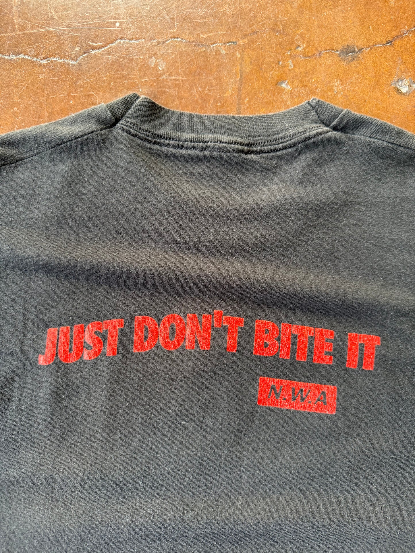 1990 NWA "just don't bite it" rap shirt (LARGE)
