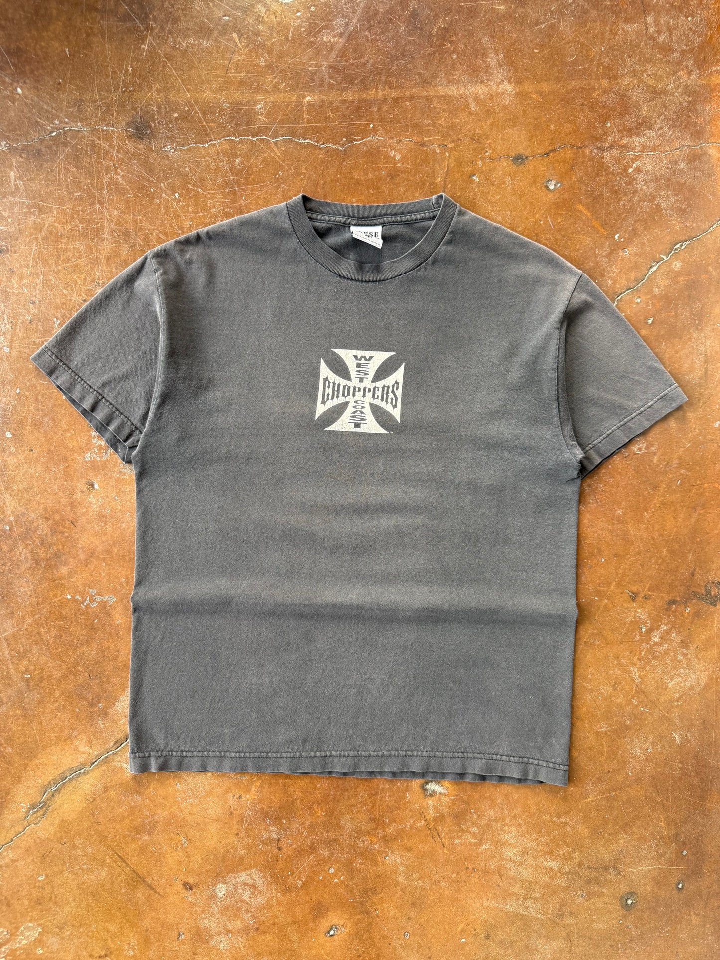 2000s West Coast Choppers "logo" biker shirt (LARGE)