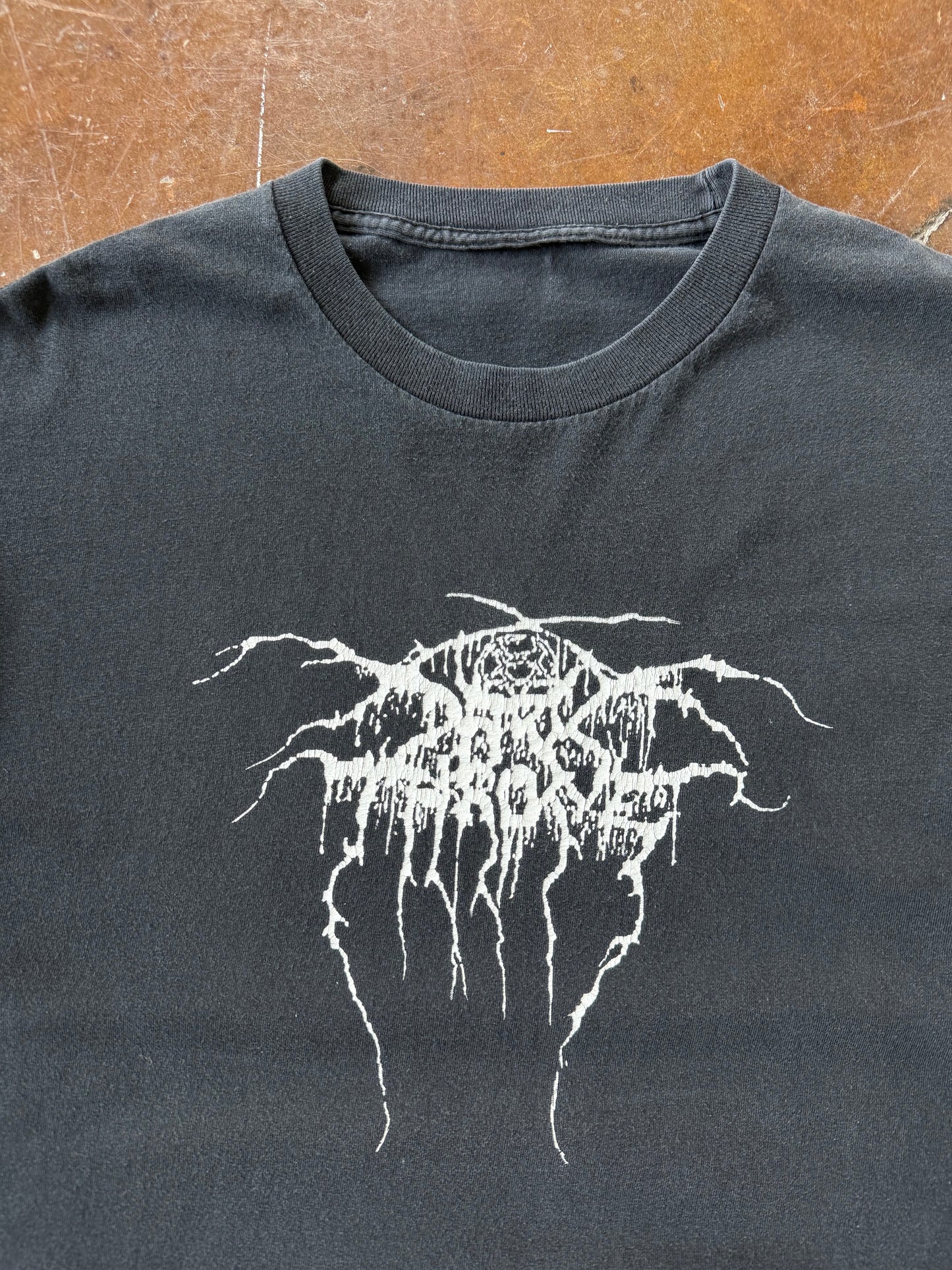 2000s Dark Throne "true norwegian black metal" band shirt (XL)