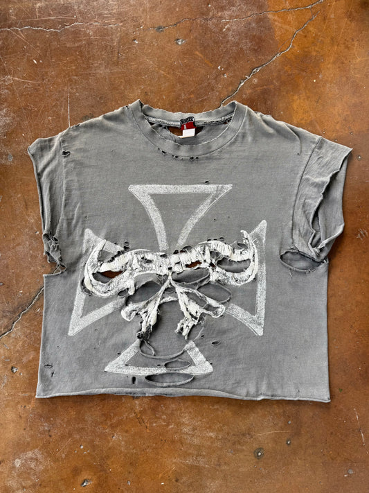 90s faded & heavily distressed Danzig "thrall-demonsweatlie" band shirt (XL)
