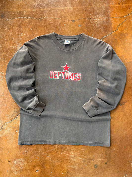 1998 lightly faded Deftones "soviet star" longsleeve band shirt (LARGE)