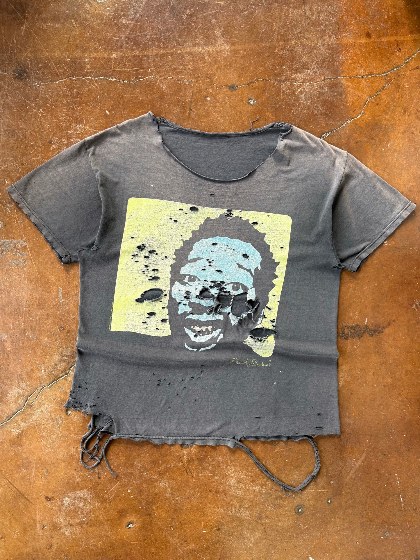 2000s faded & heavily distressed Ol' Dirty Bastard rap shirt (LARGE)