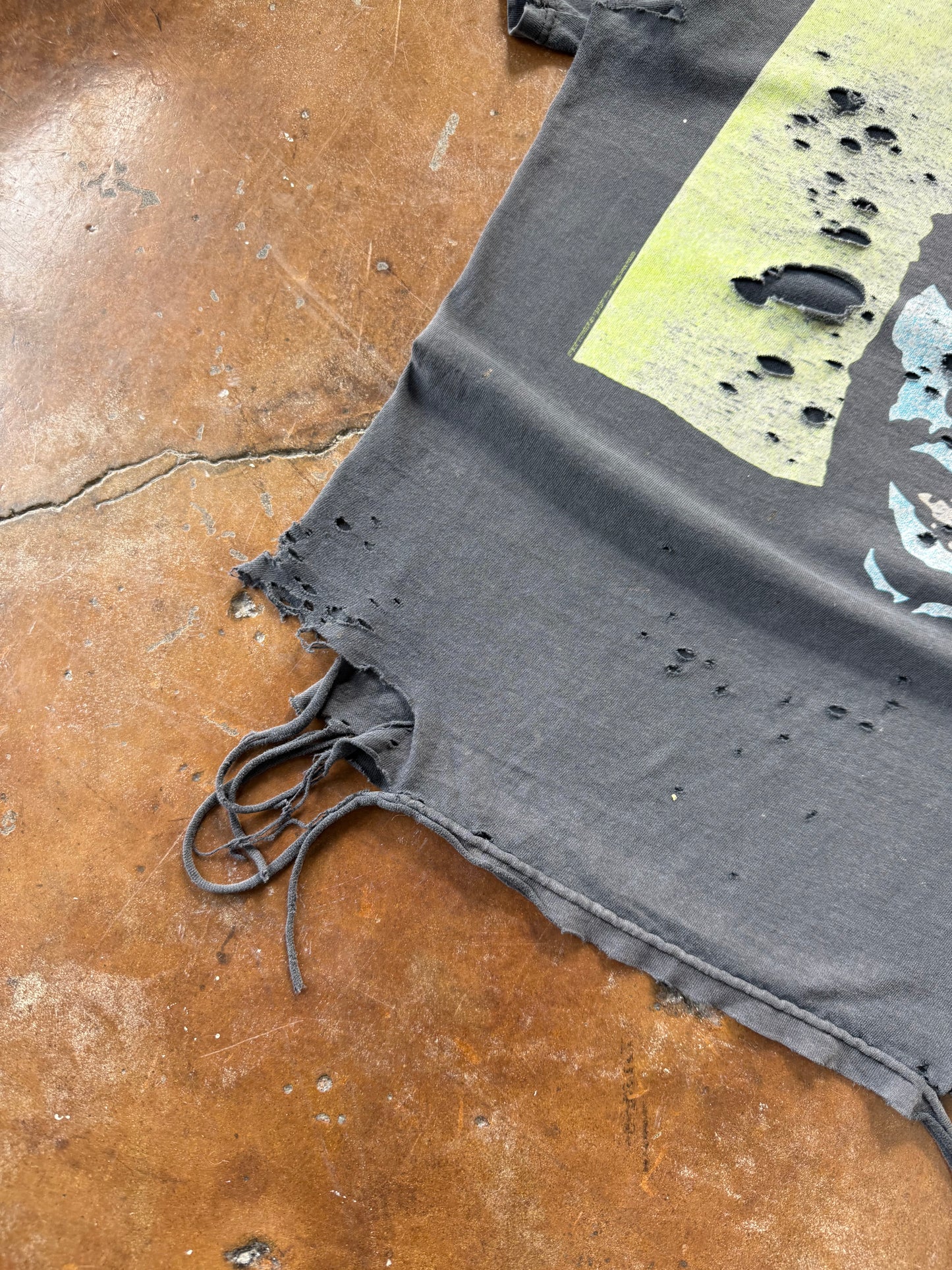 2000s faded & heavily distressed Ol' Dirty Bastard rap shirt (LARGE)