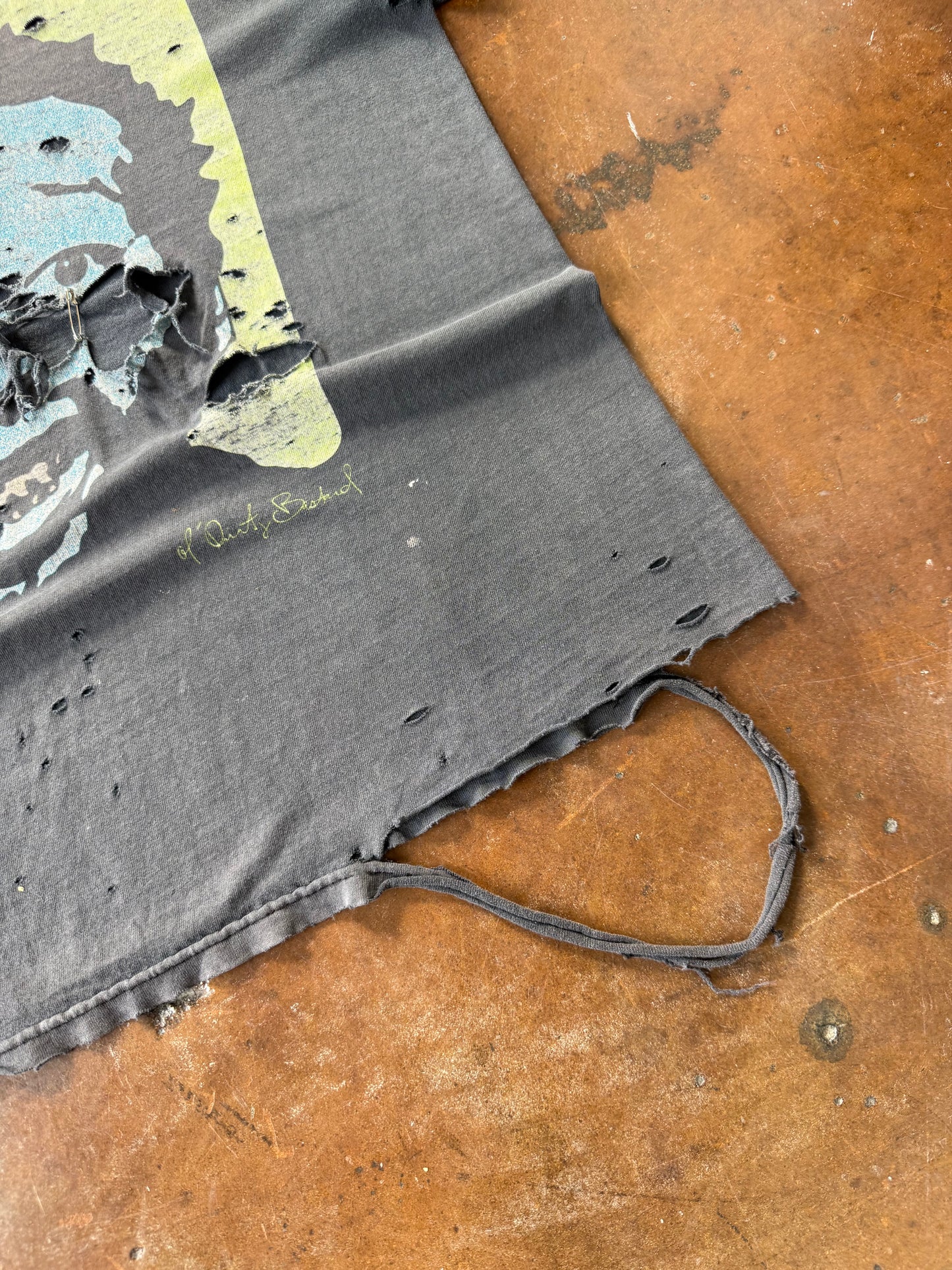 2000s faded & heavily distressed Ol' Dirty Bastard rap shirt (LARGE)