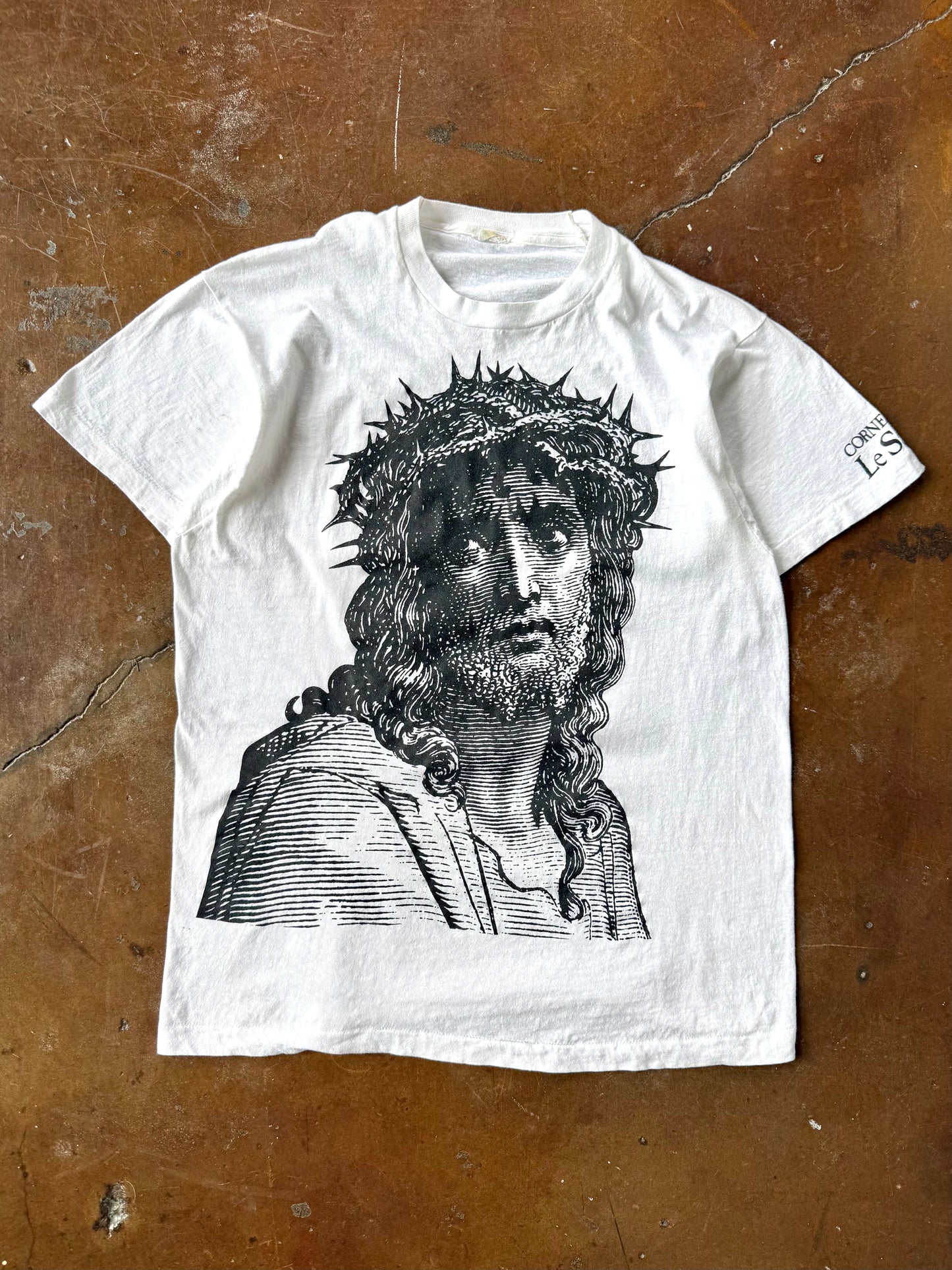 90s Jesus "cornerstone presente le sauveur" gustave dore art shirt (XL)